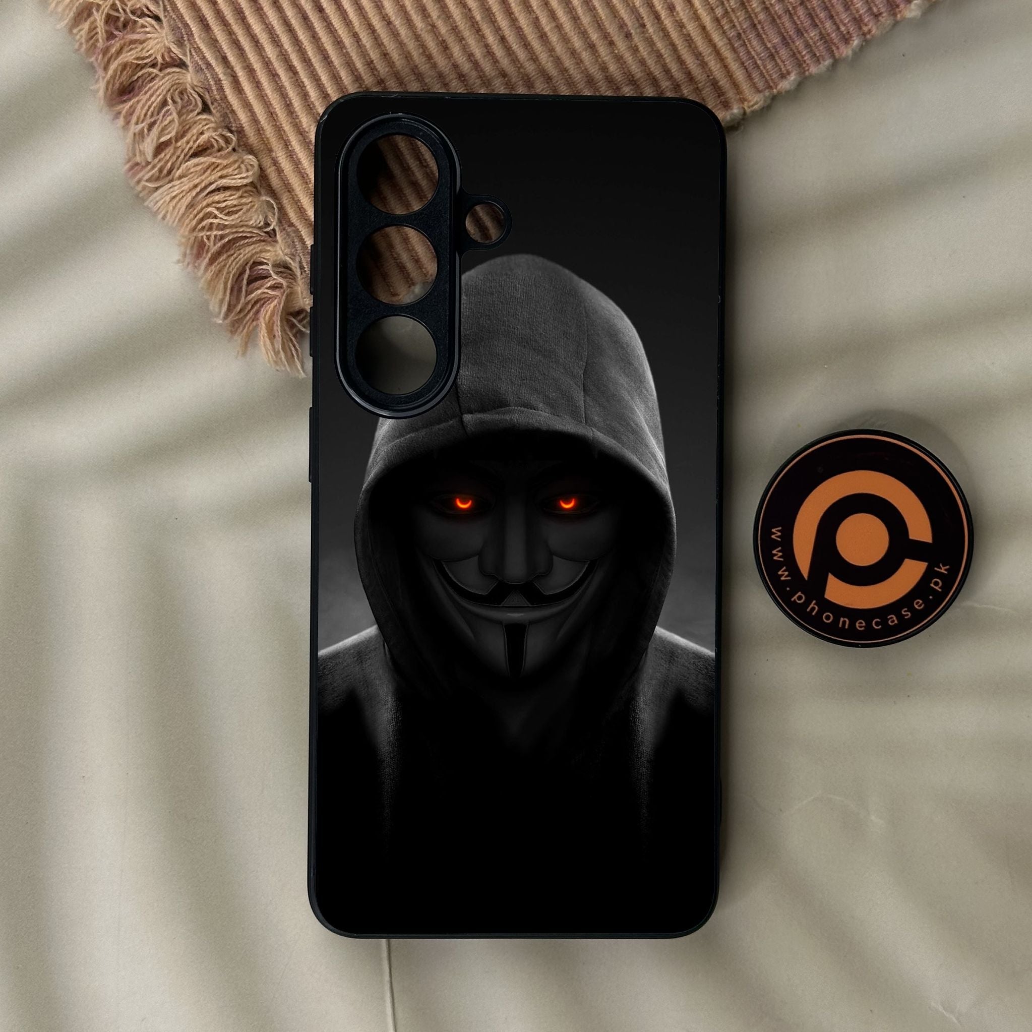 Galaxy S26 - Anonymous 2.0 Design 4 - Premium Metal Printed Soft Bumper Shock Proof Case