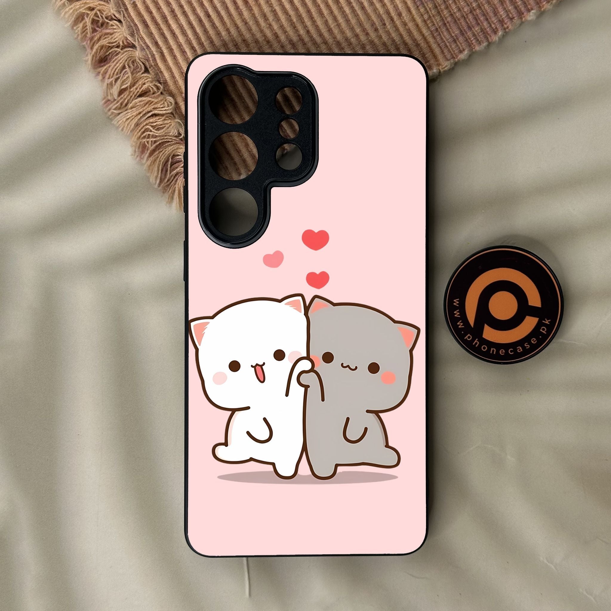 Galaxy S26 Ultra - Cute Bubu Dudu Design 6 - Premium Metal Printed Soft Bumper Shock Proof Case