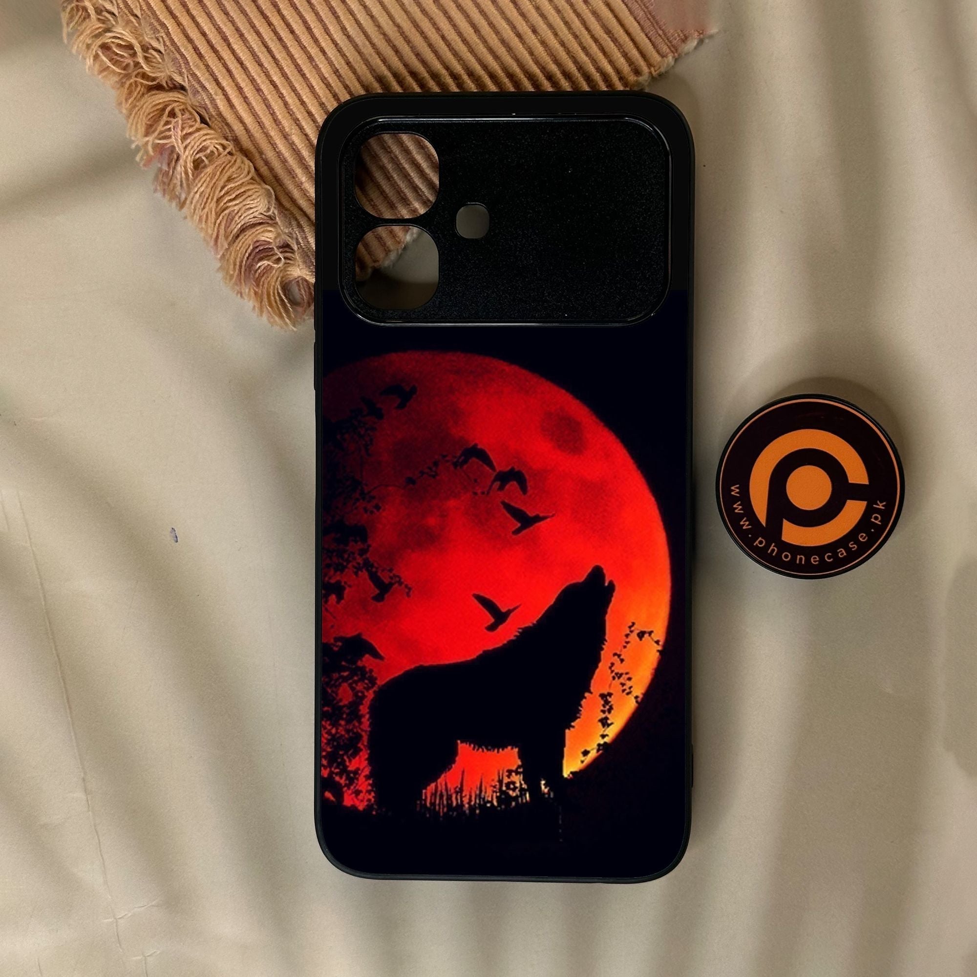 Infinix Smart 20 - Wolf Design 1 - Premium Metal Printed Soft Bumper Shock Proof Case