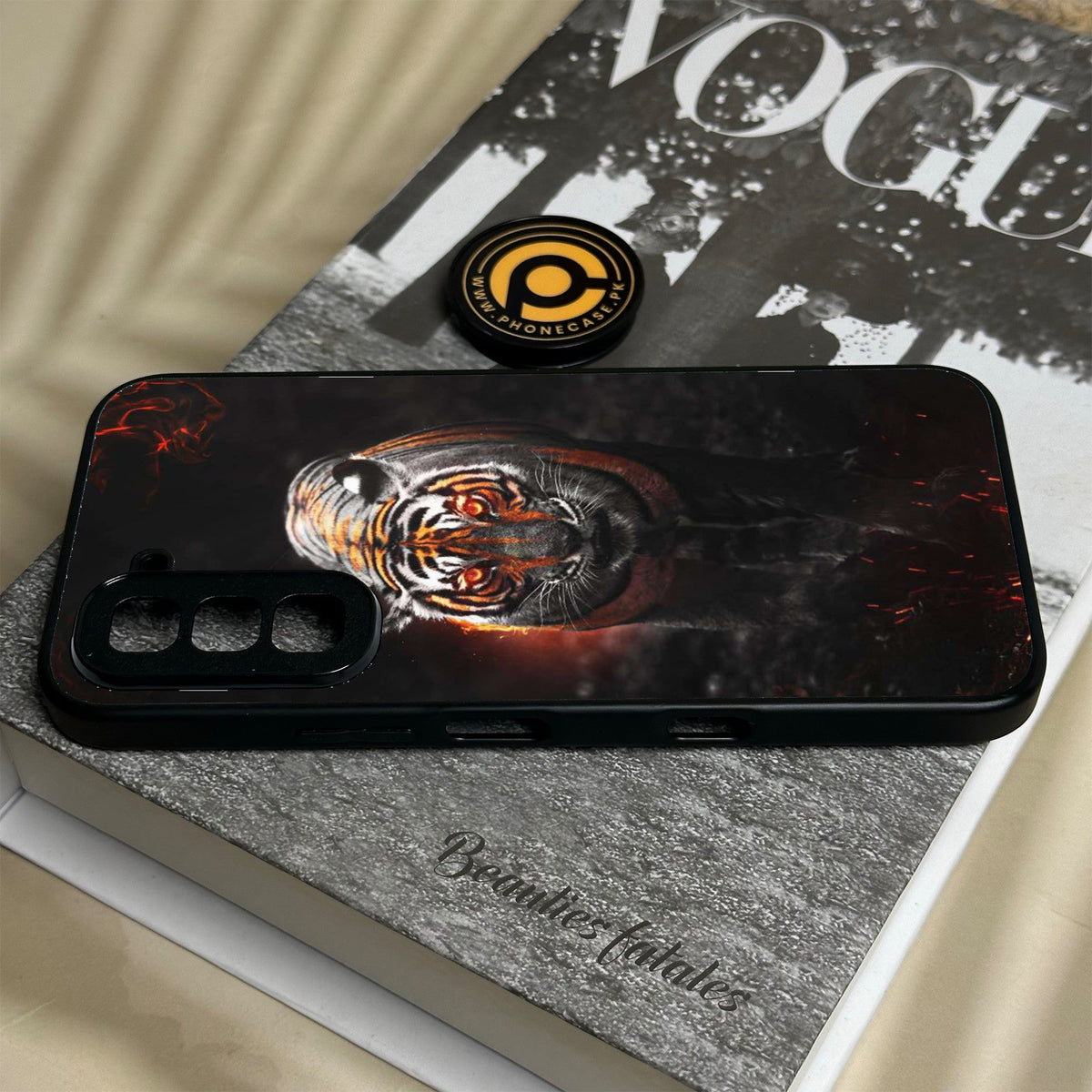 Infinix Hot 70 - Tiger Design 6 - Premium Metal Printed Soft Bumper Shock Proof Case