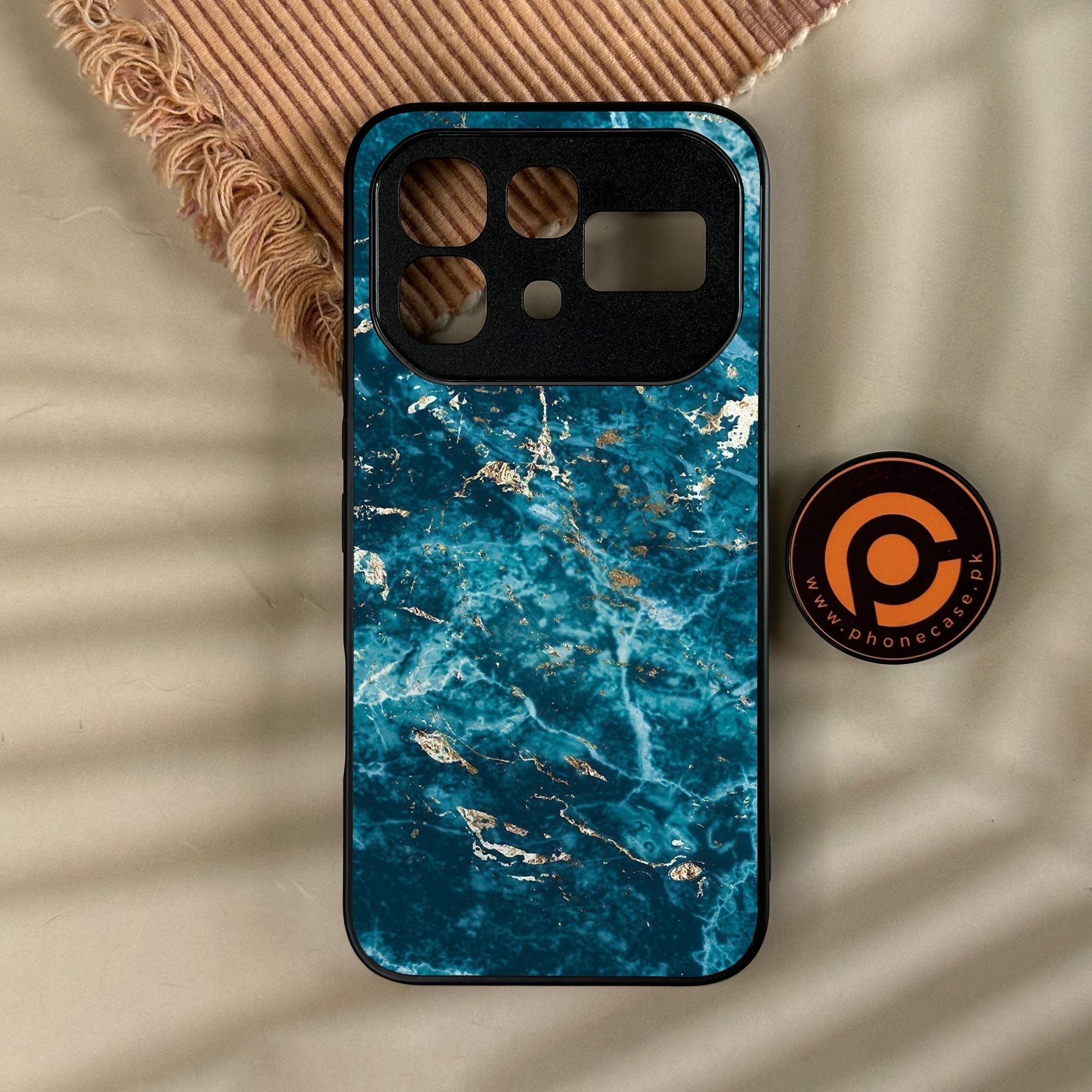 Infinix Note 60 - Blue 2.0 Design 8 - Premium Metal Printed Soft Bumper Shock Proof Case