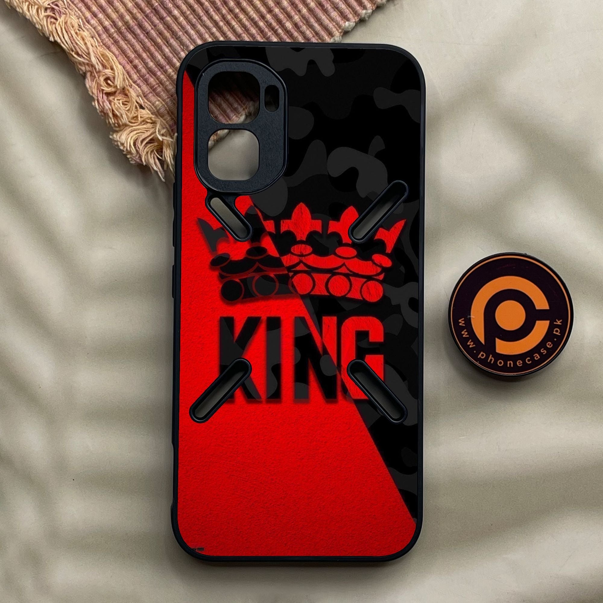 Infinix GT 50 Pro - King Design 6 - Premium Metal Printed Soft Bumper Shock Proof Case