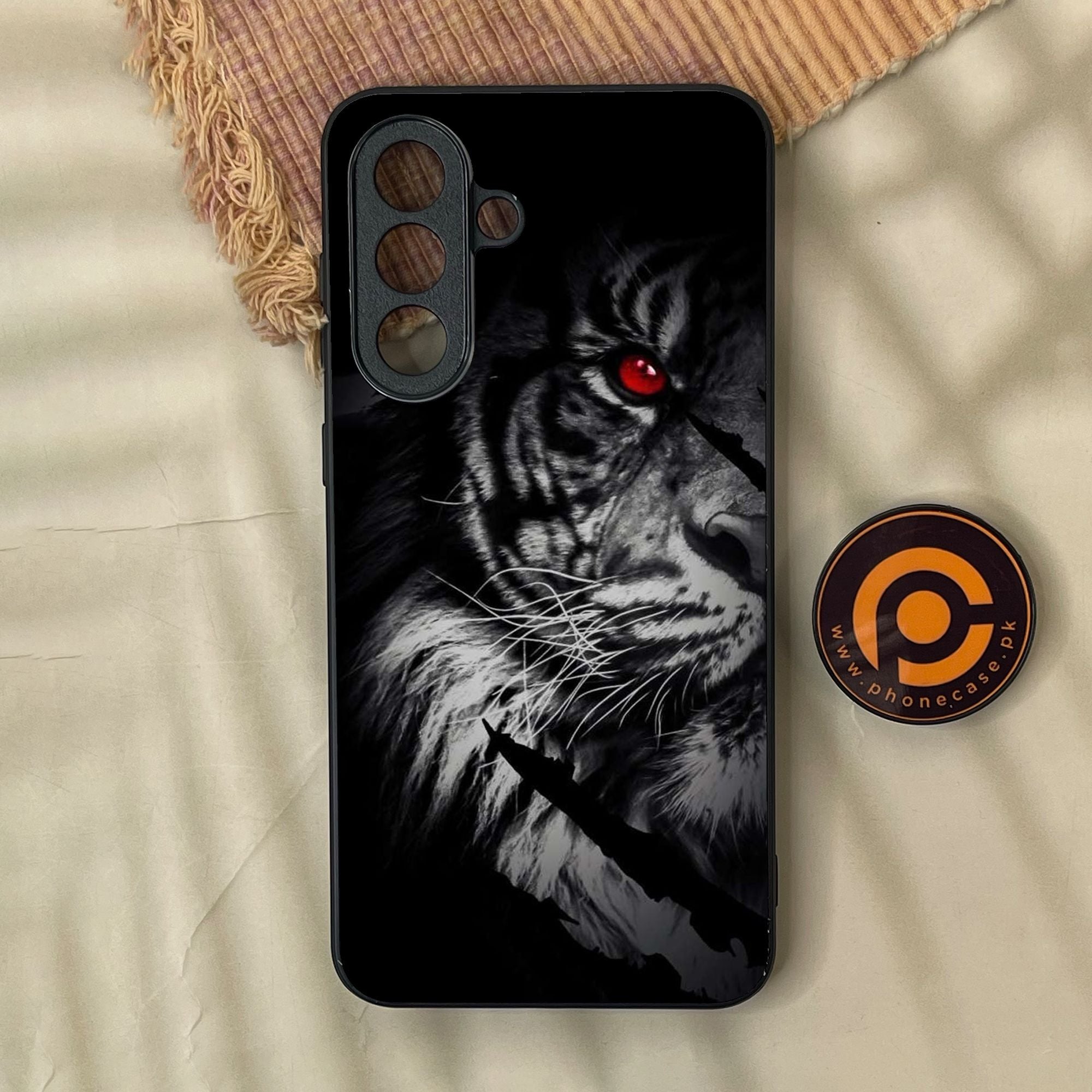 Samsung Galaxy A37 - Tiger Design 7 - Premium Metal Printed Soft Bumper Shock Proof Case