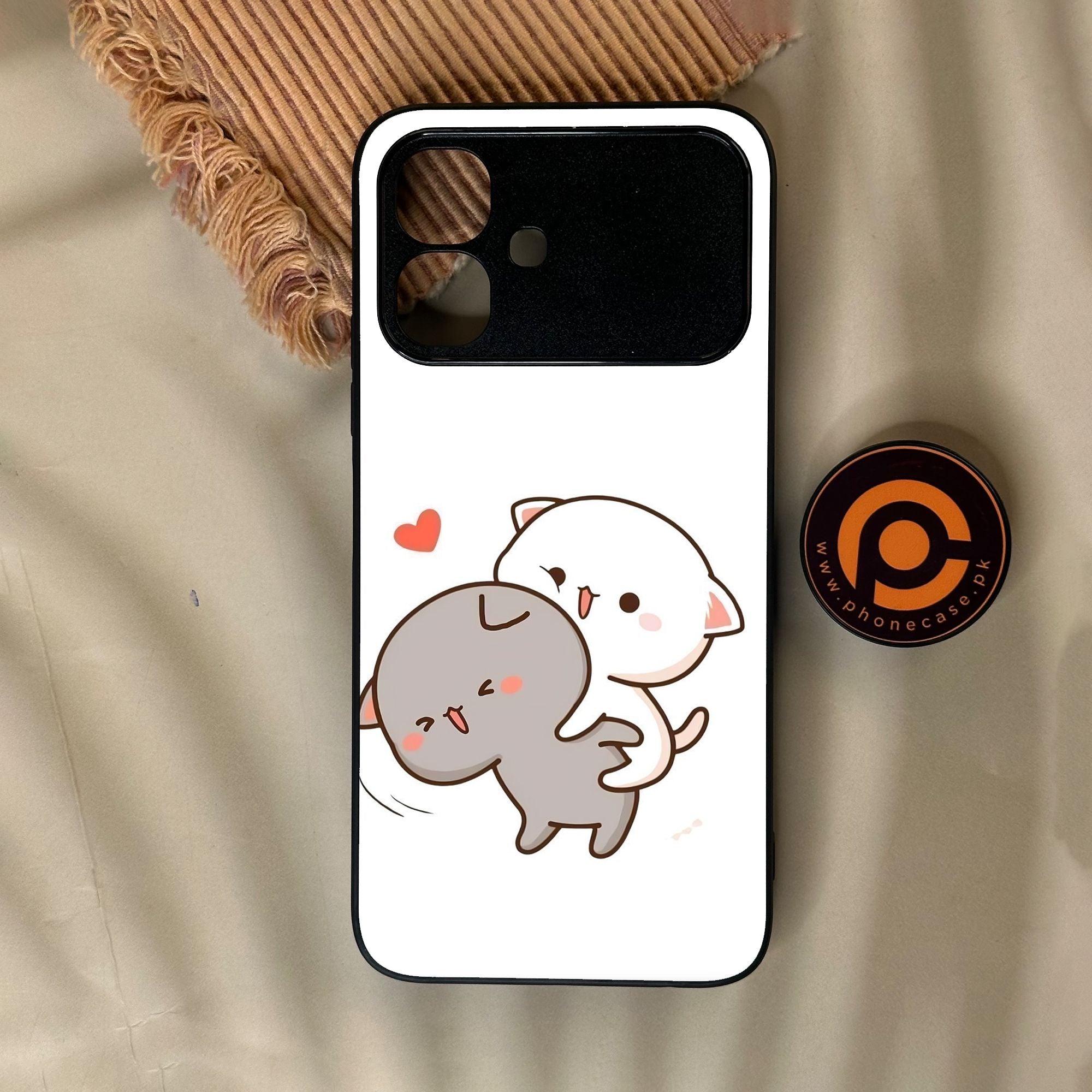 Infinix Smart 20 - Cute Bubu Dudu Design 4 - Premium Metal Printed Soft Bumper Shock Proof Case