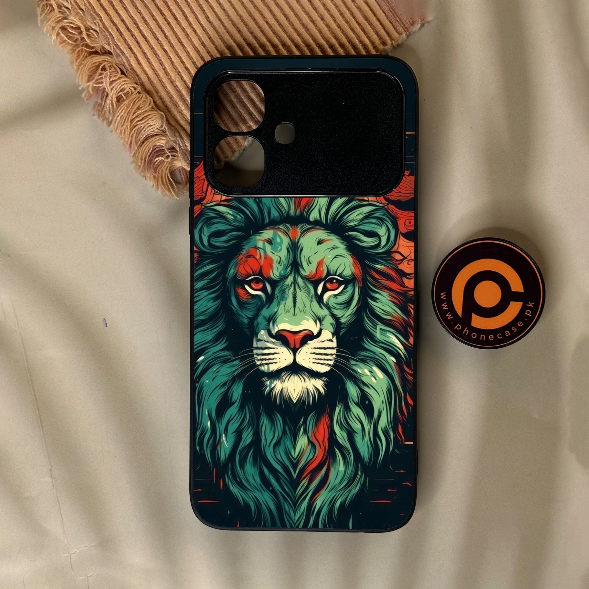 Infinix Smart 20 - Tiger 2.0 Design 2 - Premium Metal Printed Soft Bumper Shock Proof Case