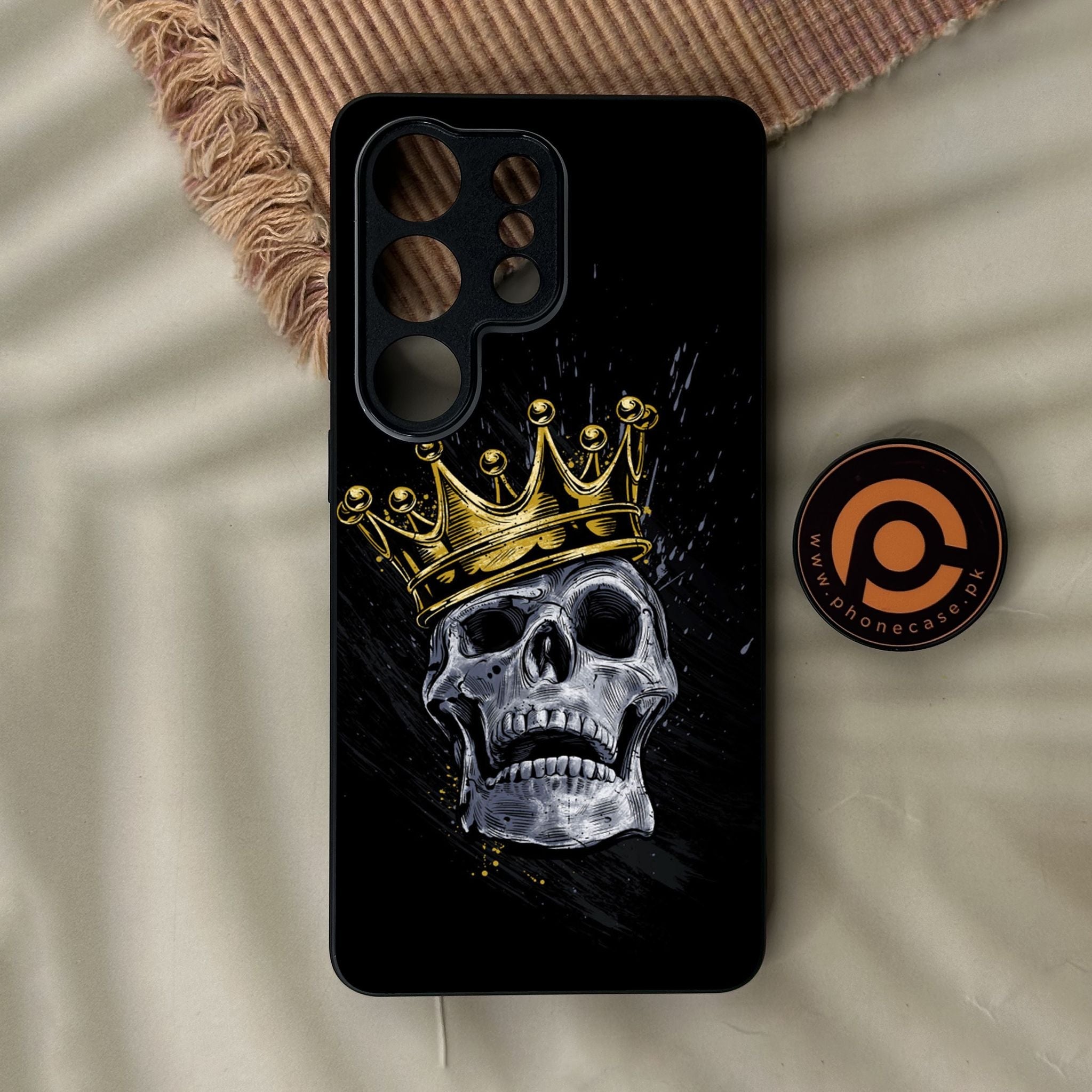 Galaxy S26 Ultra - King Design 5 - Premium Metal Printed Soft Bumper Shock Proof Case