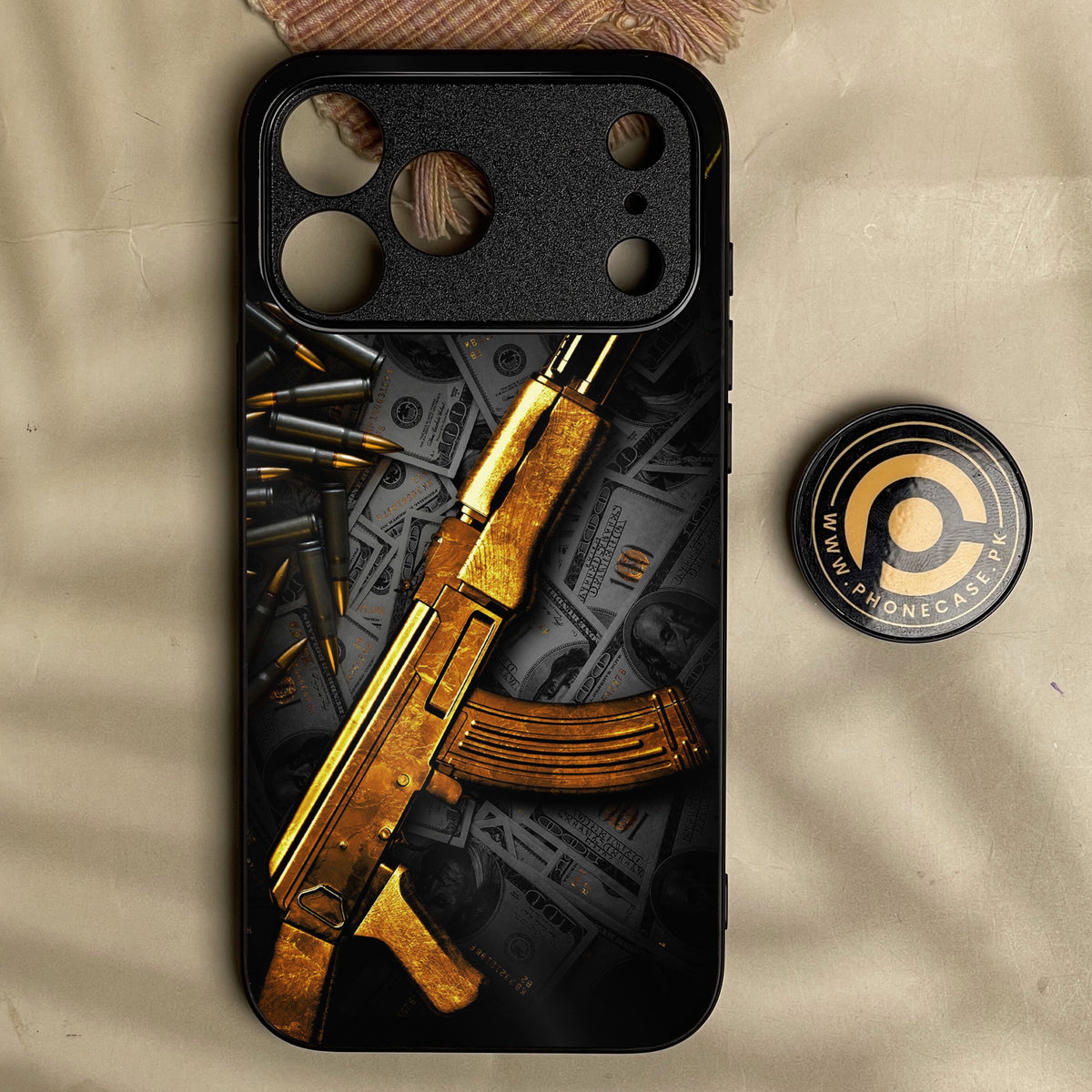 Iphone 18 Pro Max - Dollar Design 6 - Premium Metal Printed Soft Bumper Shock Proof Case