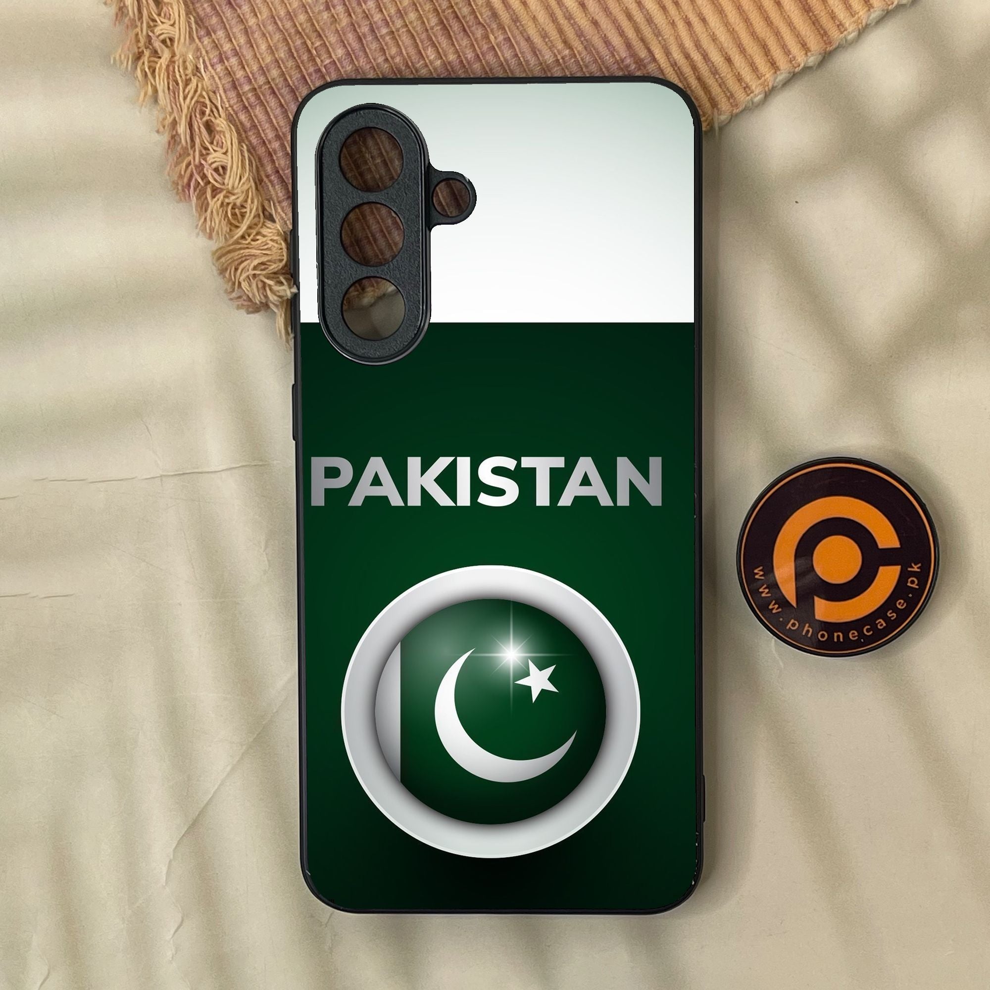 Samsung Galaxy A57 - Pakistani Flag Design 7 - Premium Metal Printed Soft Bumper Shock Proof Case