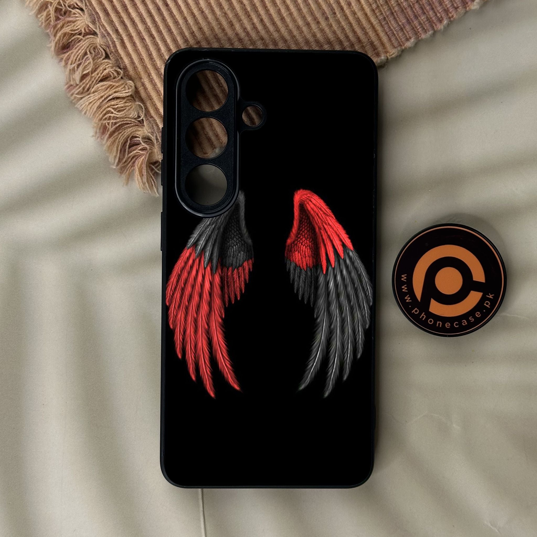 Galaxy S26 - Angel Wings Design 7 - Premium Metal Printed Soft Bumper Shock Proof Case