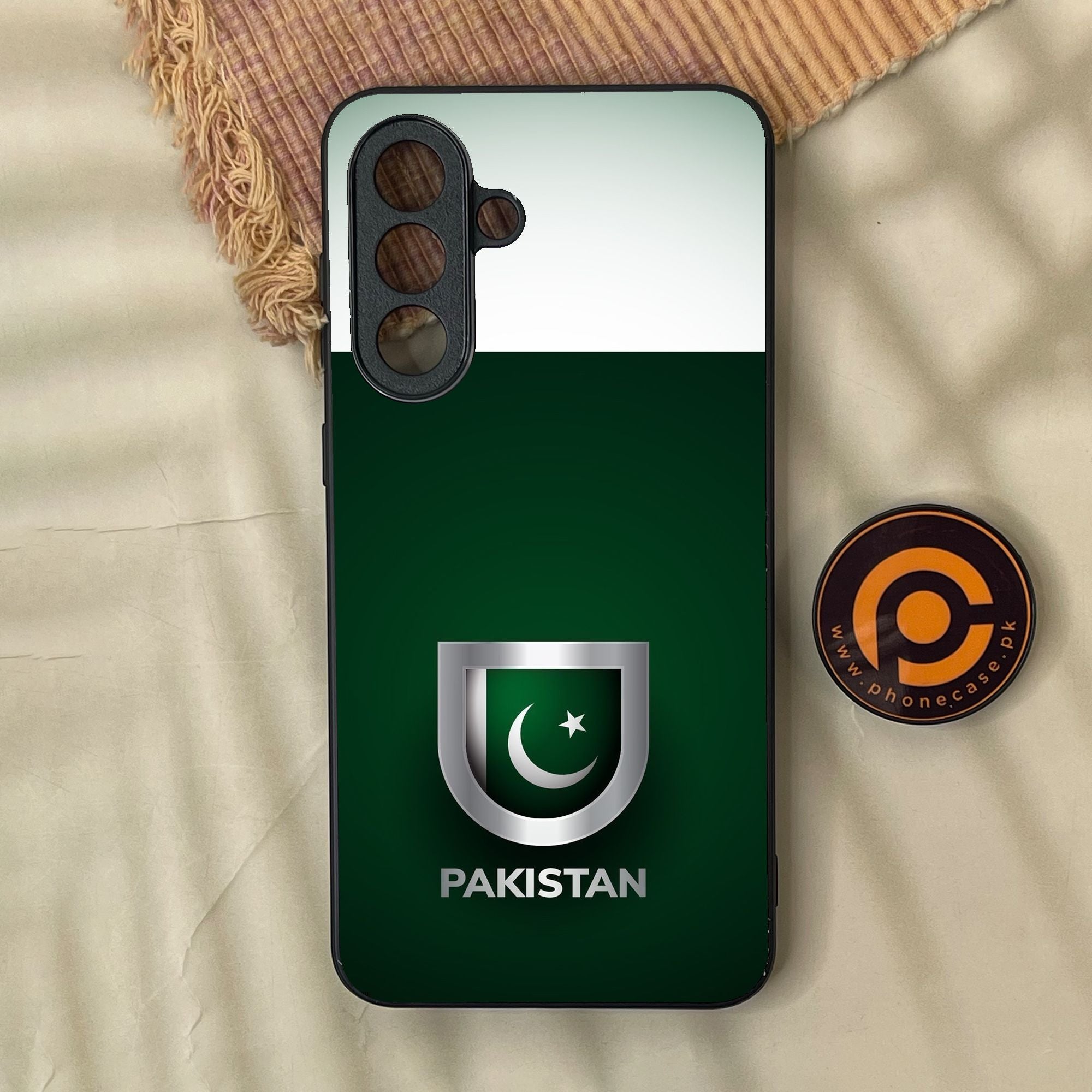Samsung Galaxy A57 - Pakistani Flag Design 4 - Premium Metal Printed Soft Bumper Shock Proof Case
