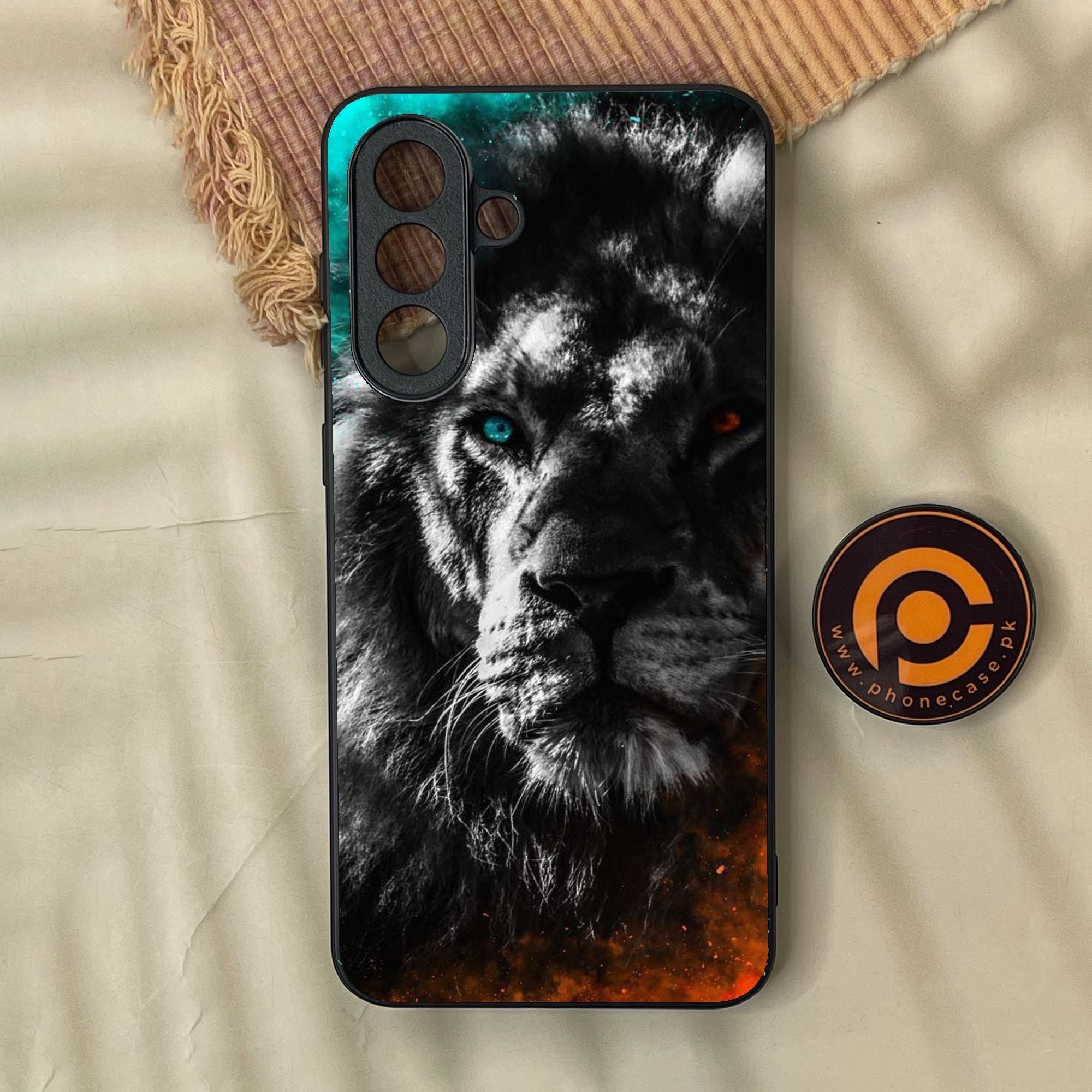 Samsung Galaxy A57 - Tiger Design 3 - Premium Metal Printed Soft Bumper Shock Proof Case