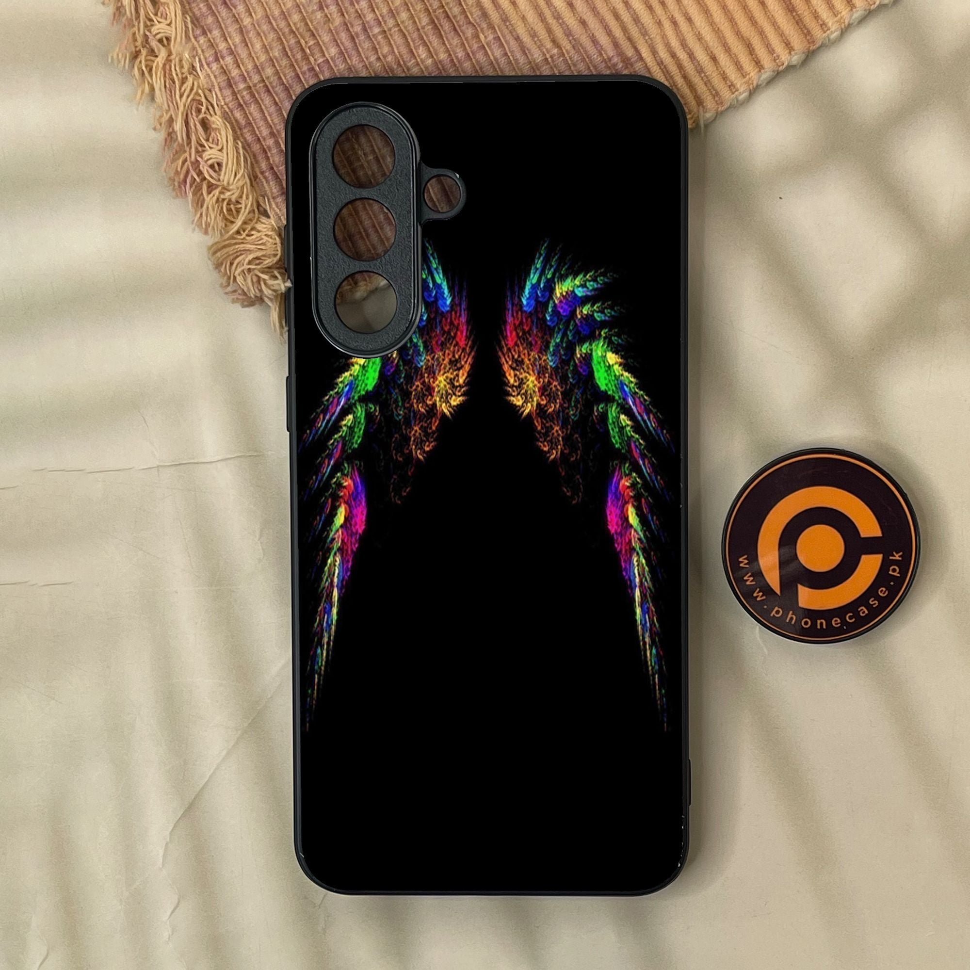 Samsung Galaxy A37 - Angel Wings Design 10 - Premium Metal Printed Soft Bumper Shock Proof Case