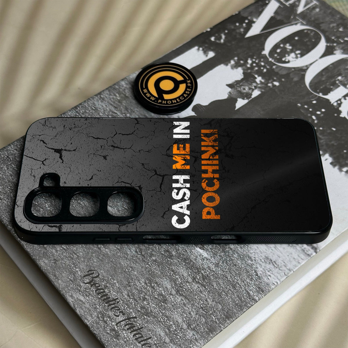 Infinix Hot 70 Pro - Cash Me - Premium Metal Printed Soft Bumper Shock Proof Case