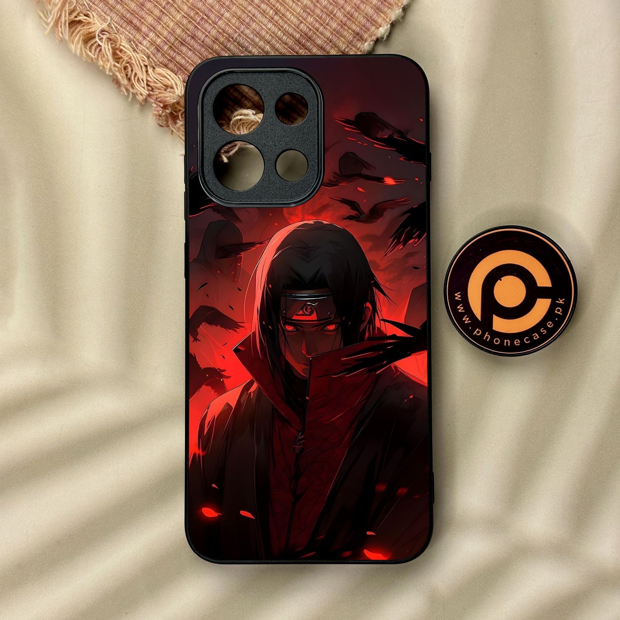 OnePlus 13s - Red Rings Itachi - Premium Metal Printed Soft Bumper Shock Proof Case