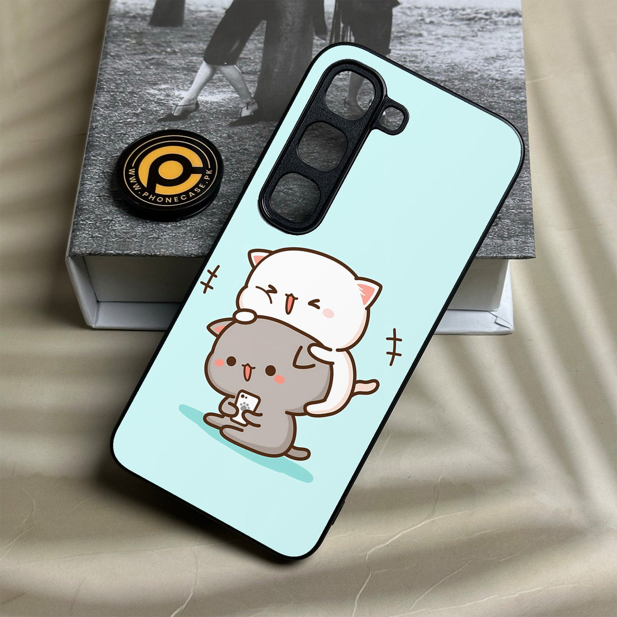 Infinix Hot 70 Pro - Cute Bubu Dudu Design 1 - Premium Metal Printed Soft Bumper Shock Proof Case