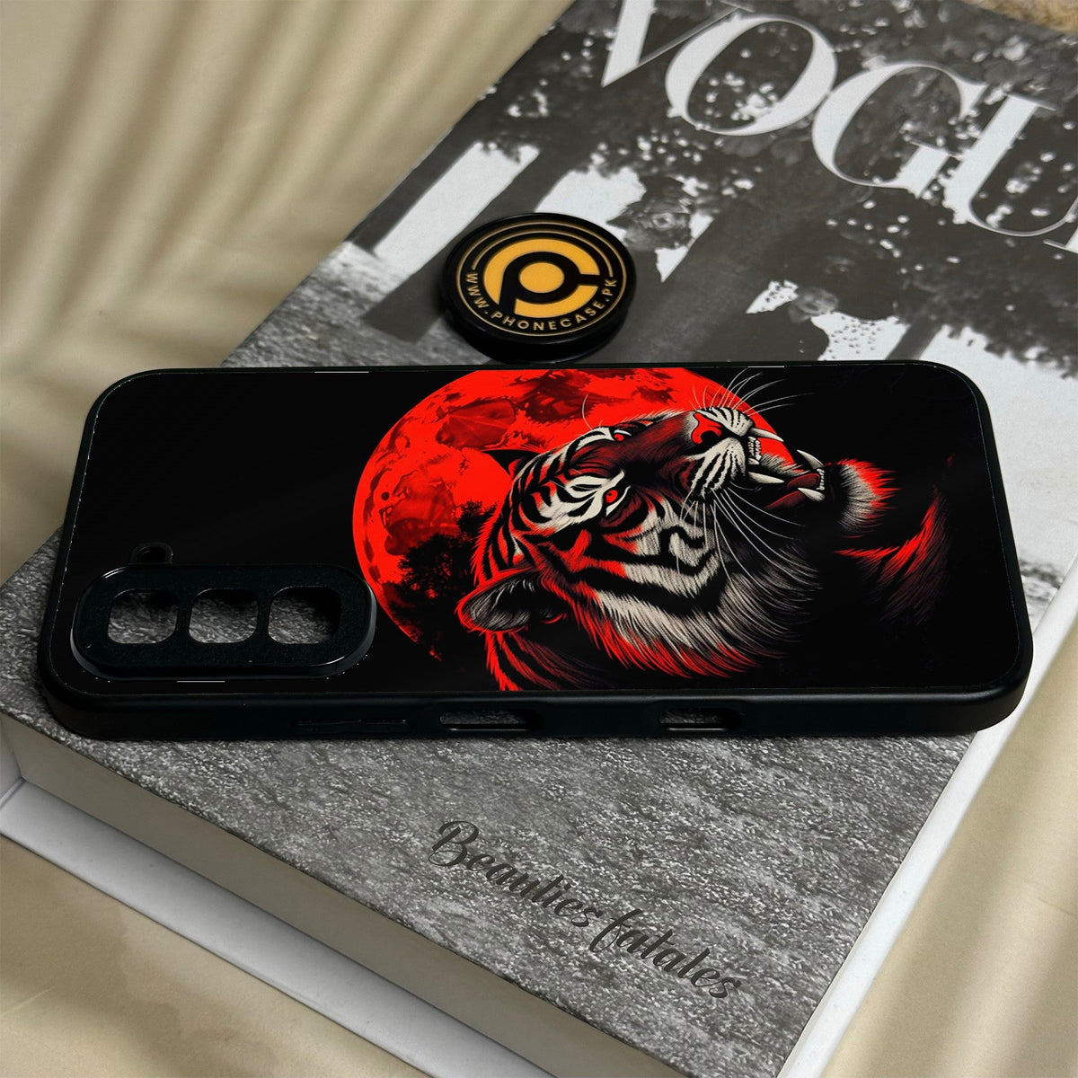 Infinix Hot 70 - Tiger 2.0 Design 8 - Premium Metal Printed Soft Bumper Shock Proof Case
