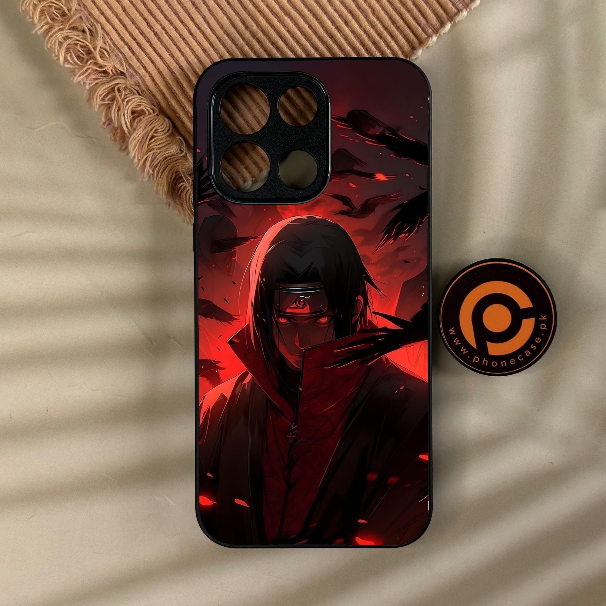 OnePlus Turbo 6 - Red Rings Itachi - Premium Metal Printed Soft Bumper Shock Proof Case