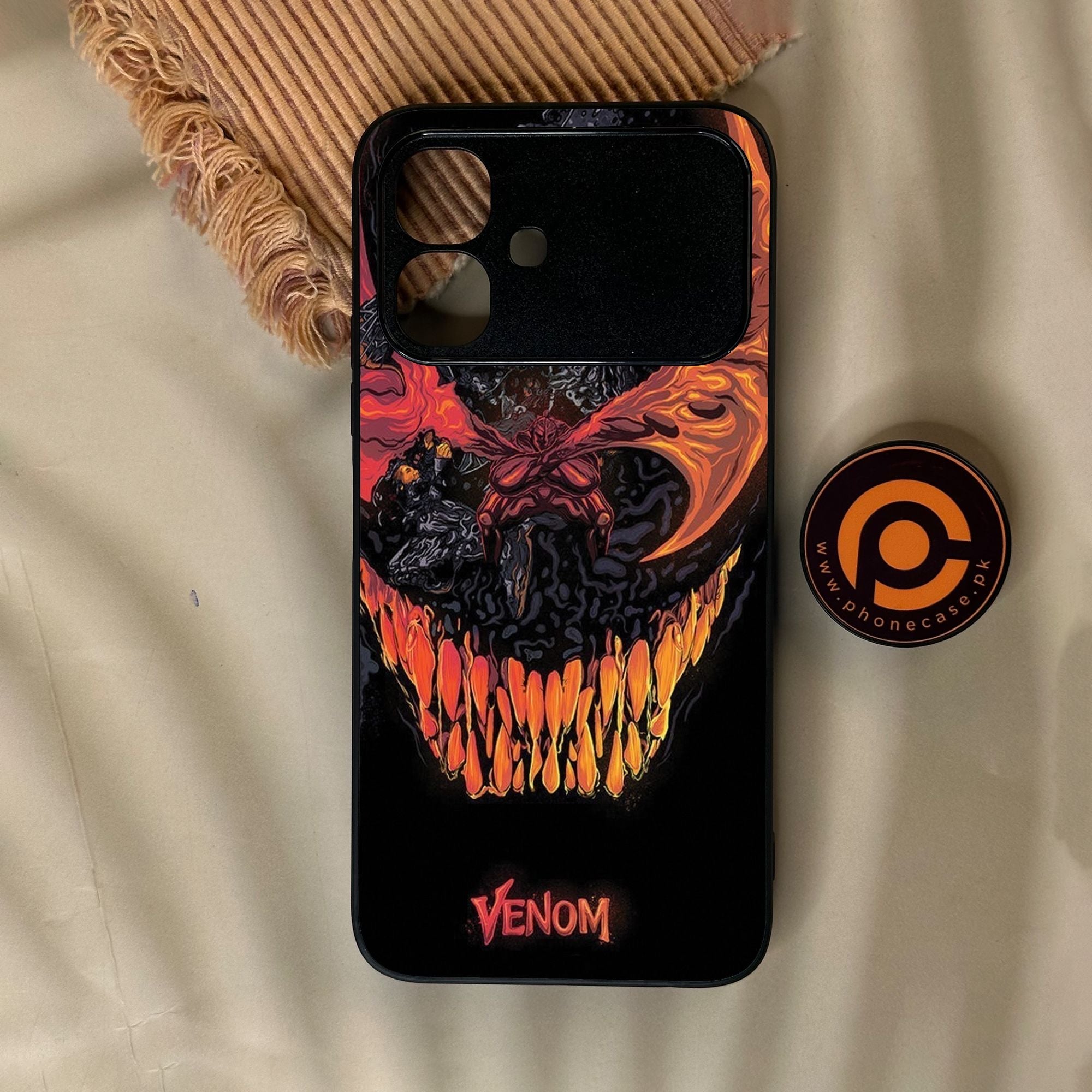 Infinix Smart 20 - Venom Case - Premium Metal Printed Soft Bumper Shock Proof Case
