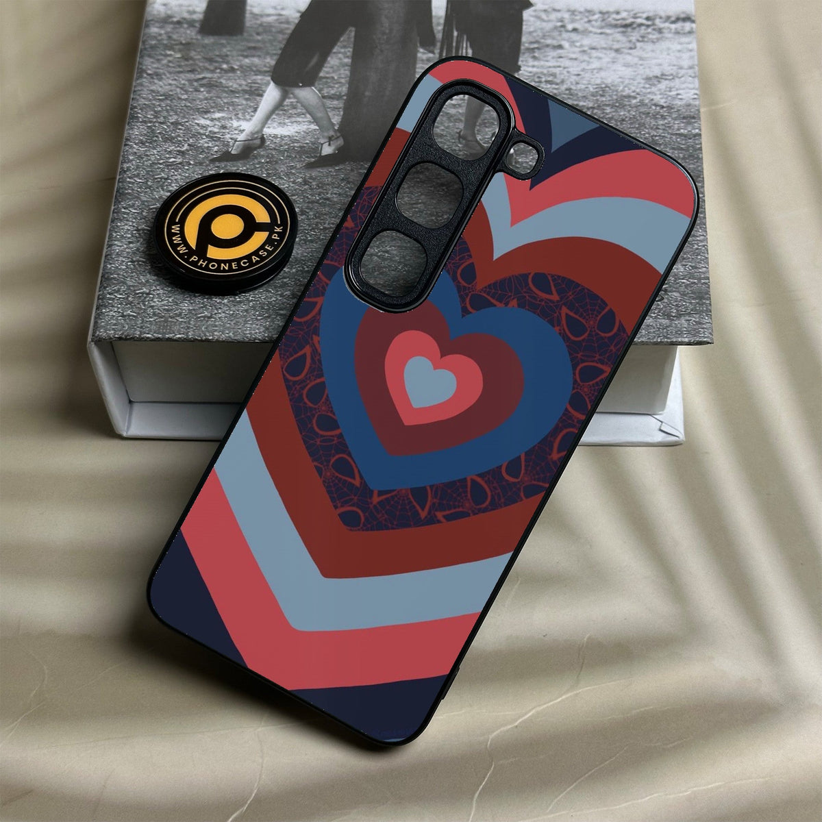 Infinix Hot 70 Pro - Heart 2.0 Design 2 - Premium Metal Printed Soft Bumper Shock Proof Case