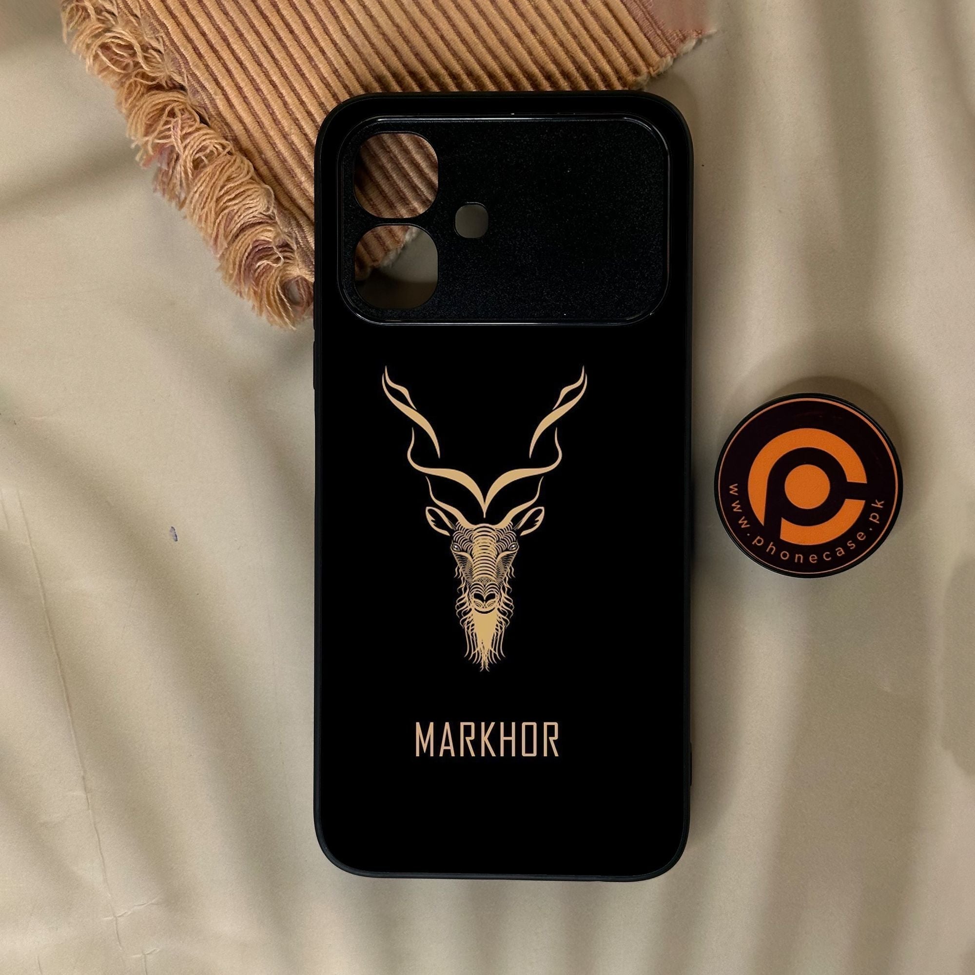 Infinix Smart 20 - Markhor Design 3 - Premium Metal Printed Soft Bumper Shock Proof Case