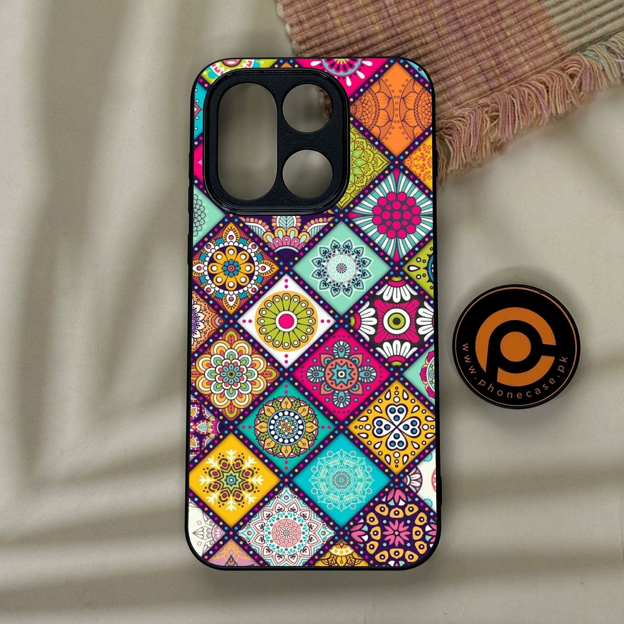 OnePlus 15 - Mandala Art Design - Premium Metal Printed Soft Bumper Shock Proof Case
