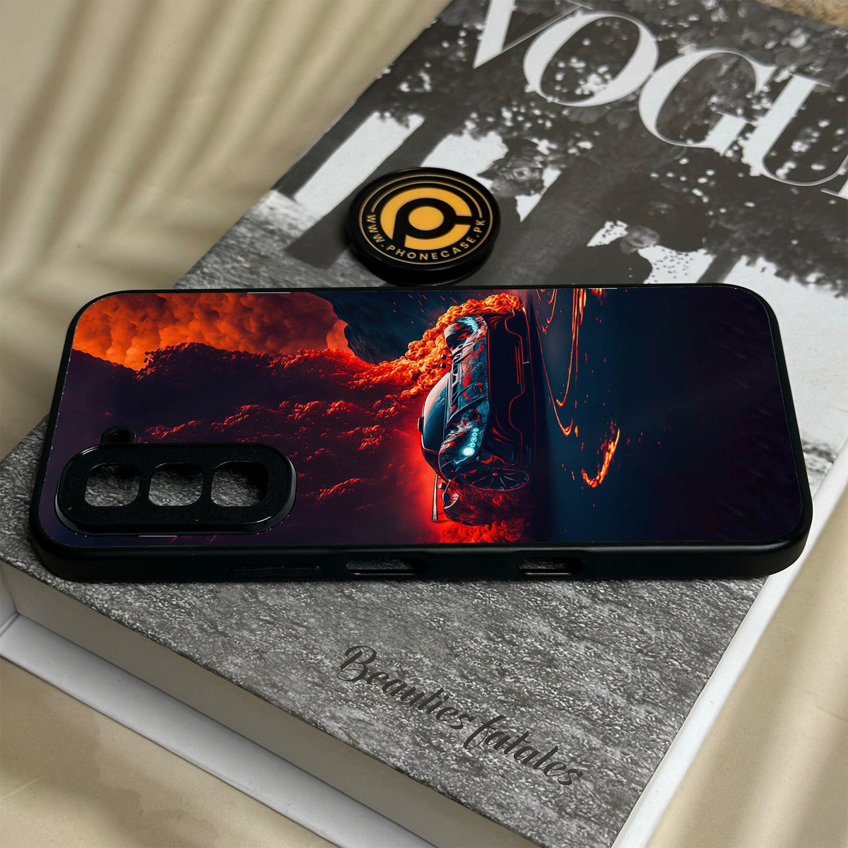 Infinix Hot 70 - Racing Design 6 - Premium Metal Printed Soft Bumper Shock Proof Case