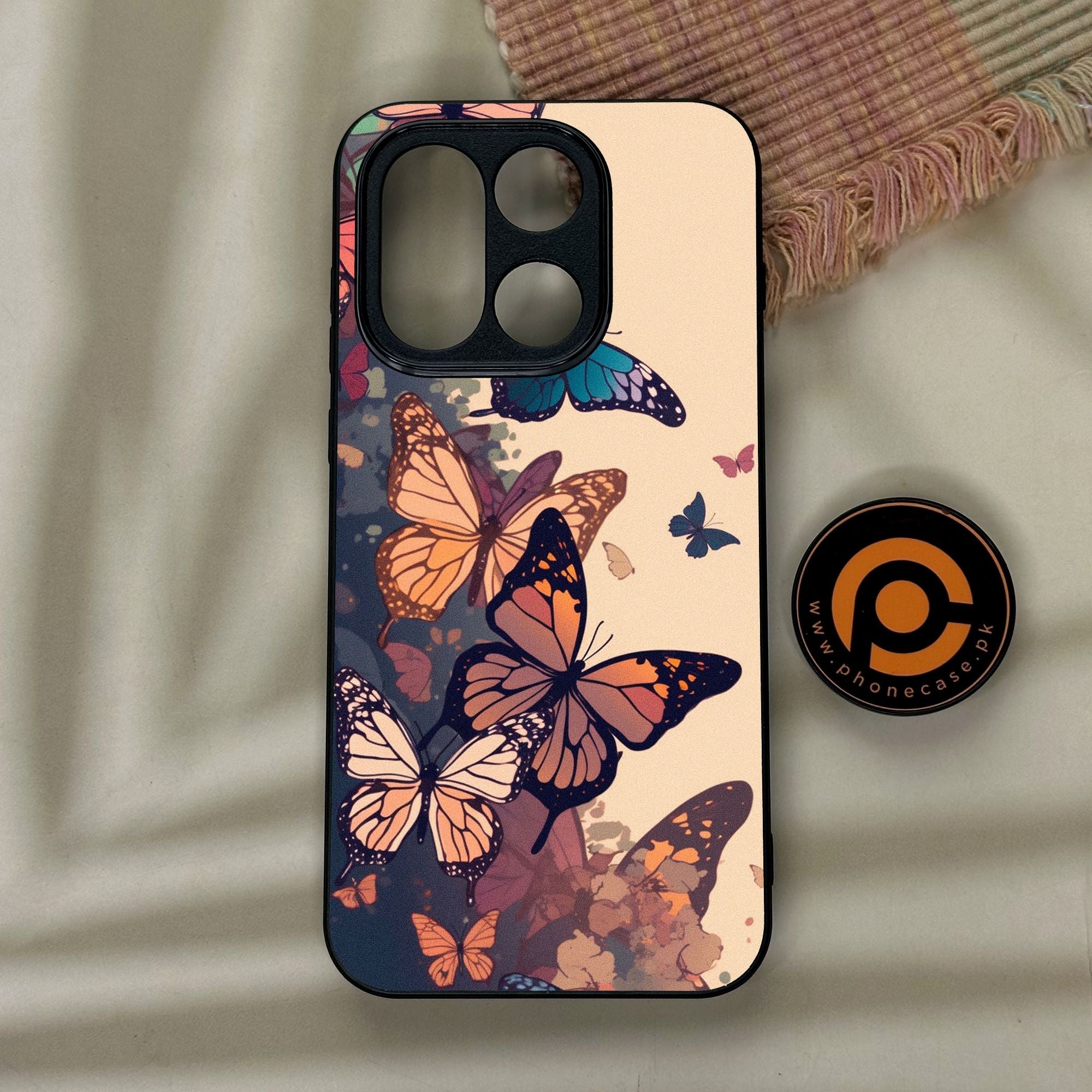 OnePlus 15 - Butterflies Design 6 - Premium Metal Printed Soft Bumper Shock Proof Case