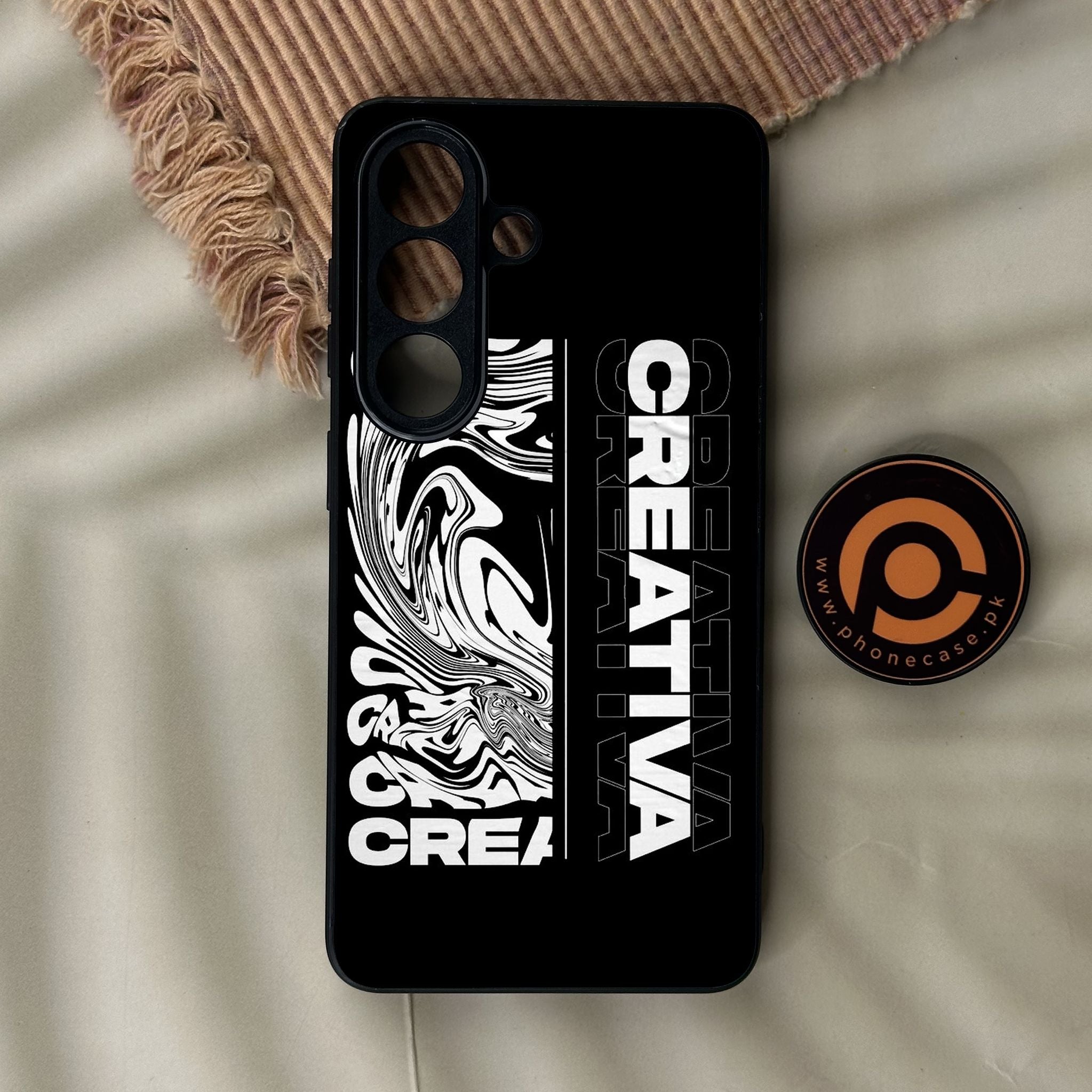 Galaxy S26 - Creative - Premium Metal Printed Soft Bumper Shock Proof Case