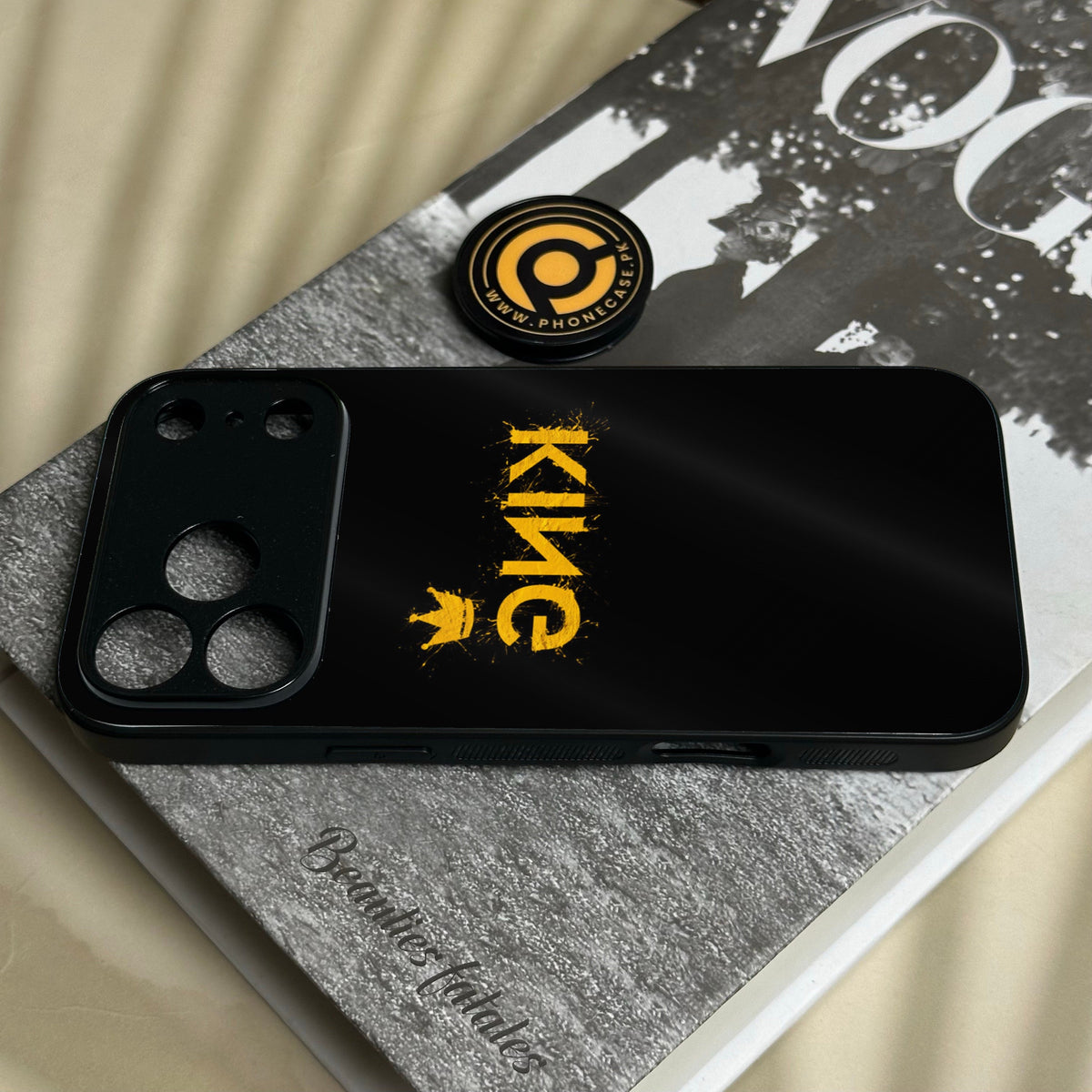 Iphone 18 Pro Max - King Design 2 - Premium Metal Printed Soft Bumper Shock Proof Case