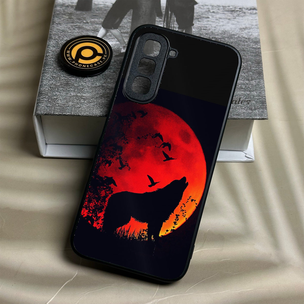 Infinix Hot 70 - Wolf Design 1 - Premium Metal Printed Soft Bumper Shock Proof Case