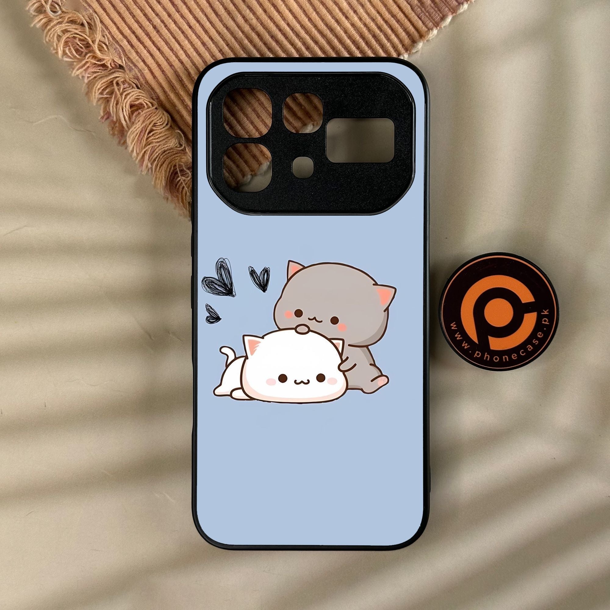 Infinix Note 60 Pro - Cute Bubu Dudu Design 3 - Premium Metal Printed Soft Bumper Shock Proof Case