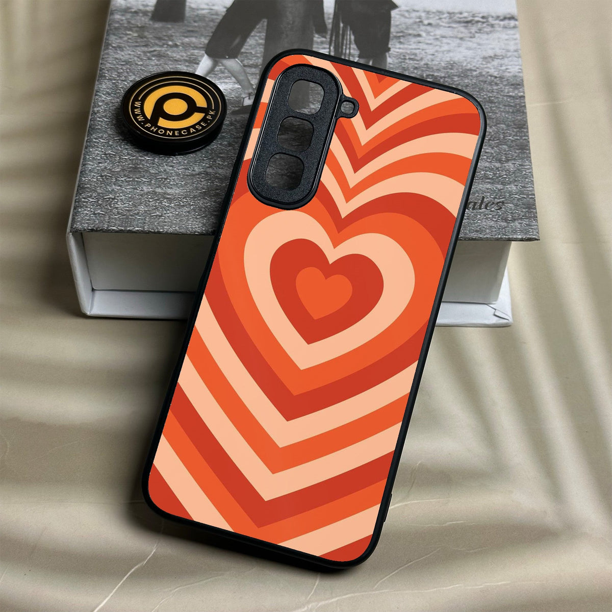Infinix Hot 70 - Heartbeat Design 9 - Premium Metal Printed Soft Bumper Shock Proof Case