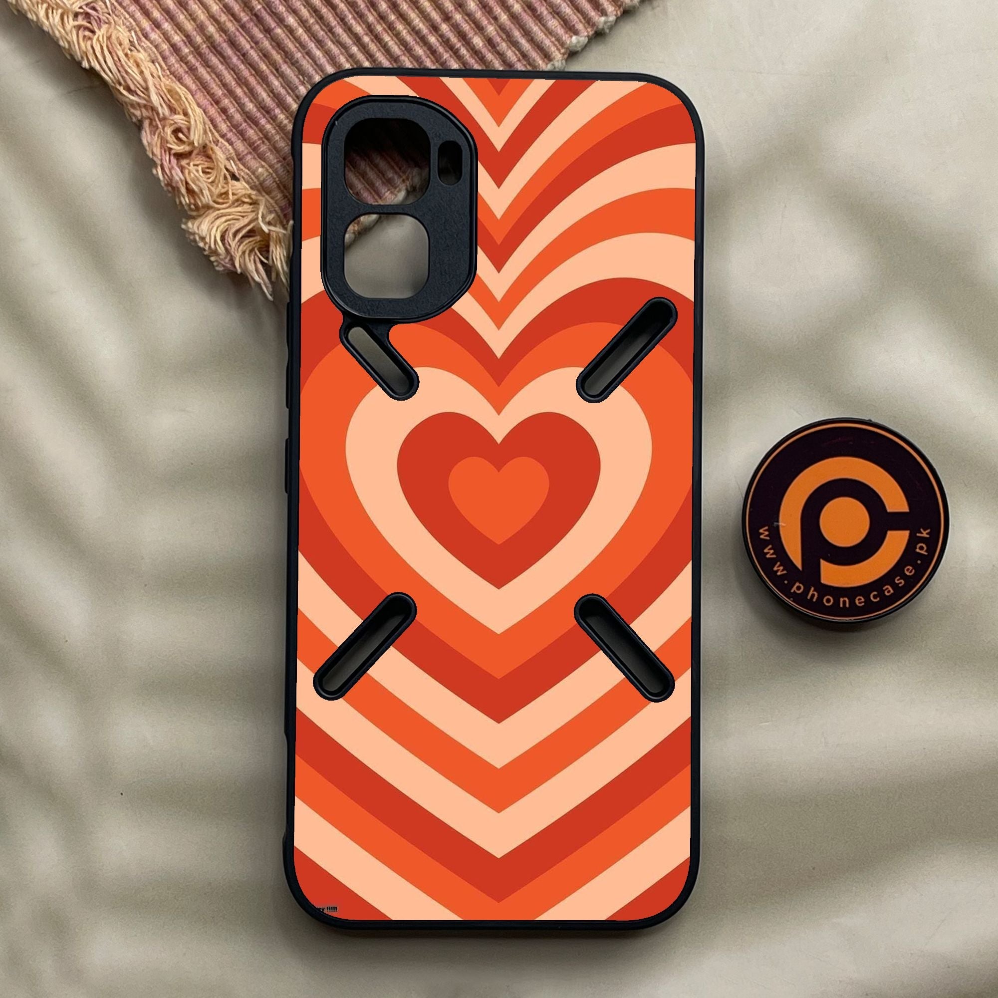 Infinix GT 50 Pro - Heartbeat Design 9 - Premium Metal Printed Soft Bumper Shock Proof Case