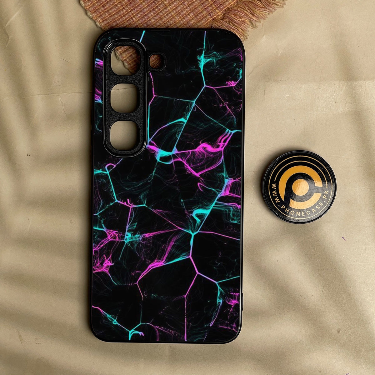 Infinix Hot 70 Pro - Black Marble Design 9 - Premium Metal Printed Soft Bumper Shock Proof Case