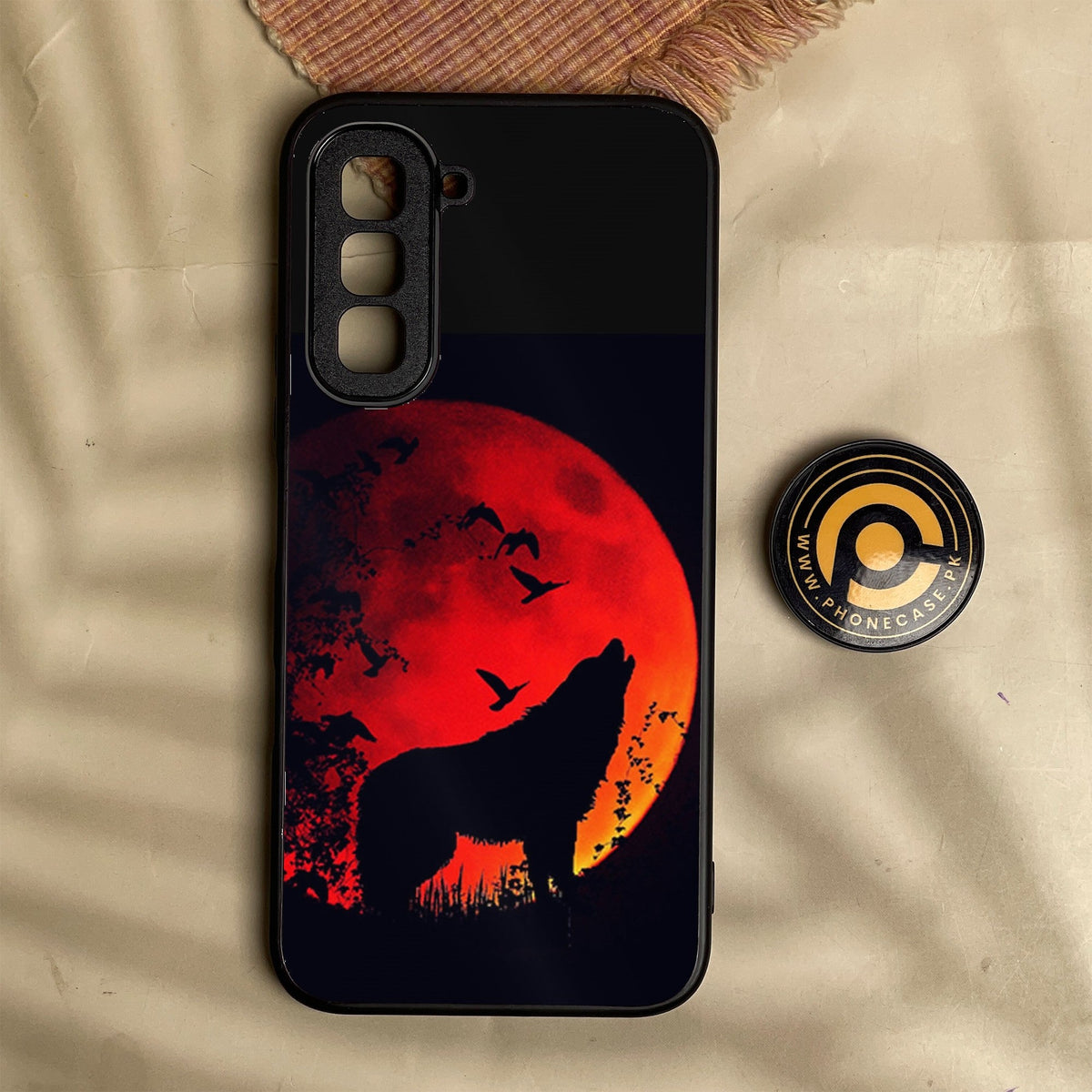 Infinix Hot 70 - Wolf Design 1 - Premium Metal Printed Soft Bumper Shock Proof Case