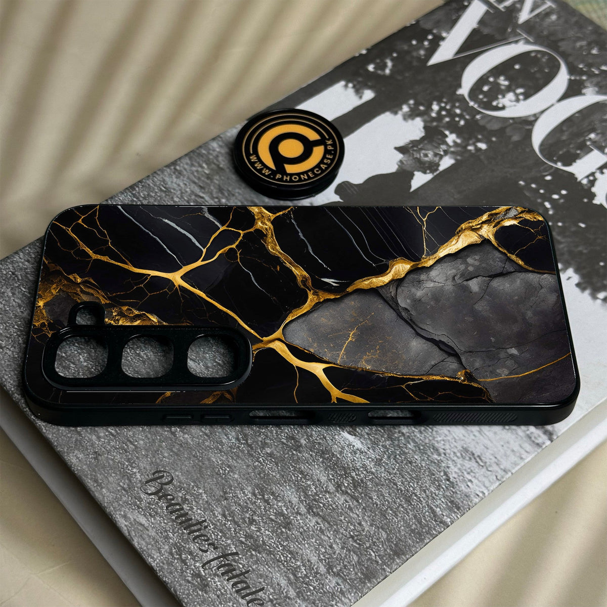 Infinix Hot 70 Pro - Liquid Marble Design 6 - Premium Metal Printed Soft Bumper Shock Proof Case