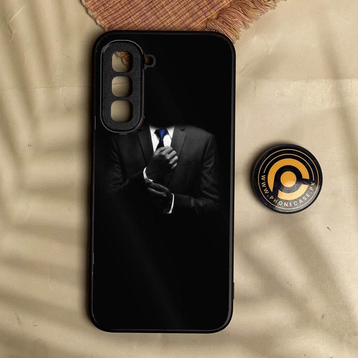 Infinix Hot 70 - Black Art Design 1 - Premium Metal Printed Soft Bumper Shock Proof Case