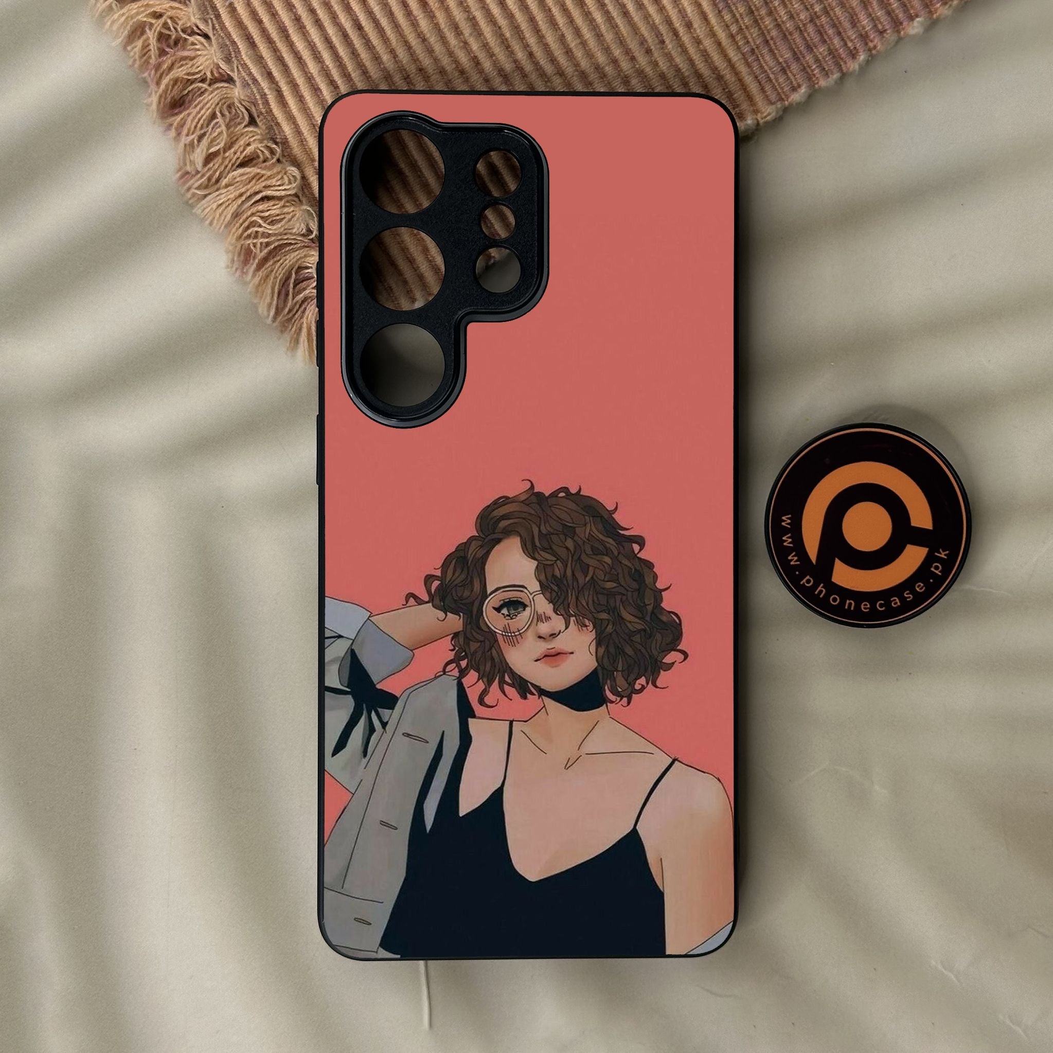 Galaxy S26 Ultra - Anime Girls Design 6 - Premium Metal Printed Soft Bumper Shock Proof Case