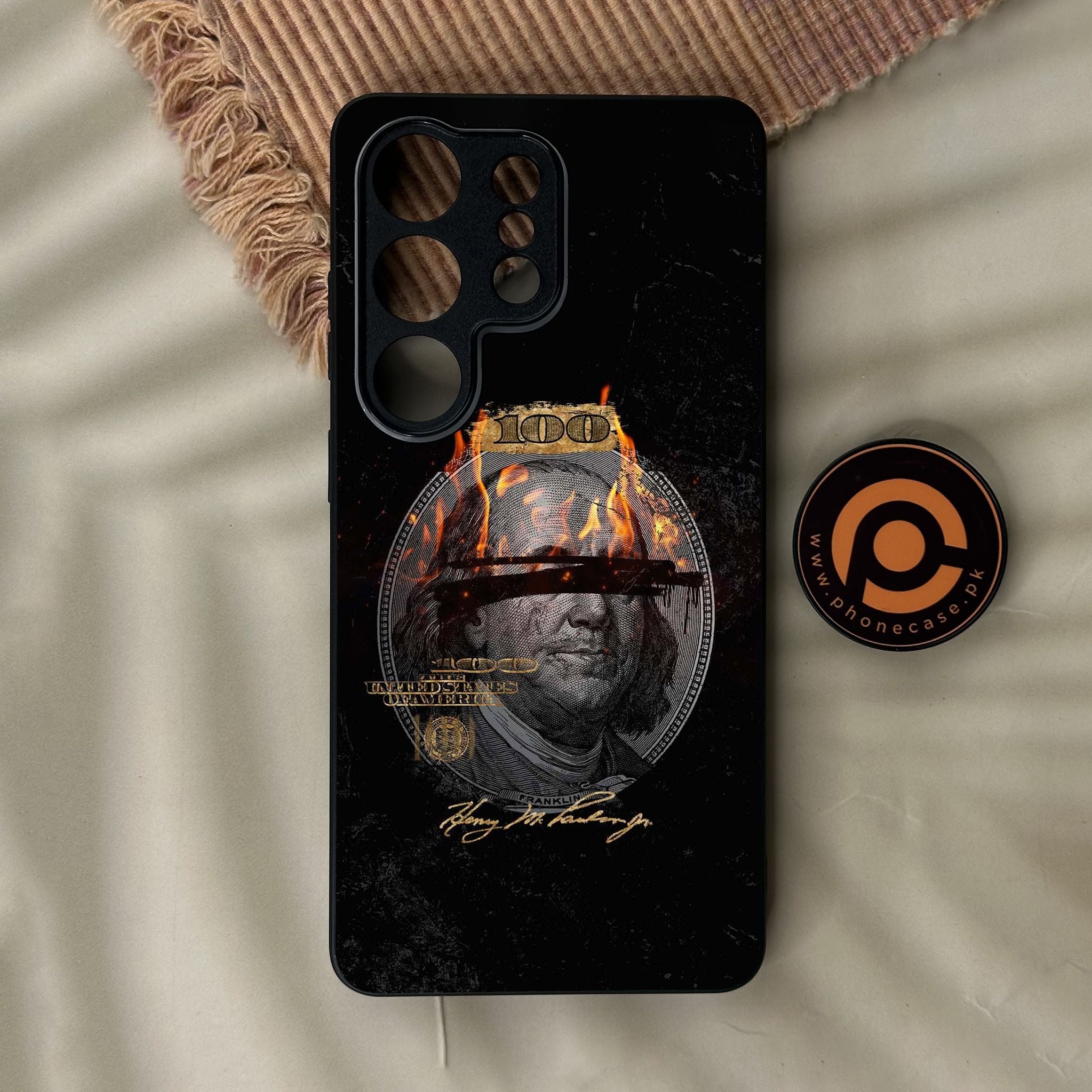 Galaxy S26 Ultra - Dollar Design 10 - Premium Metal Printed Soft Bumper Shock Proof Case