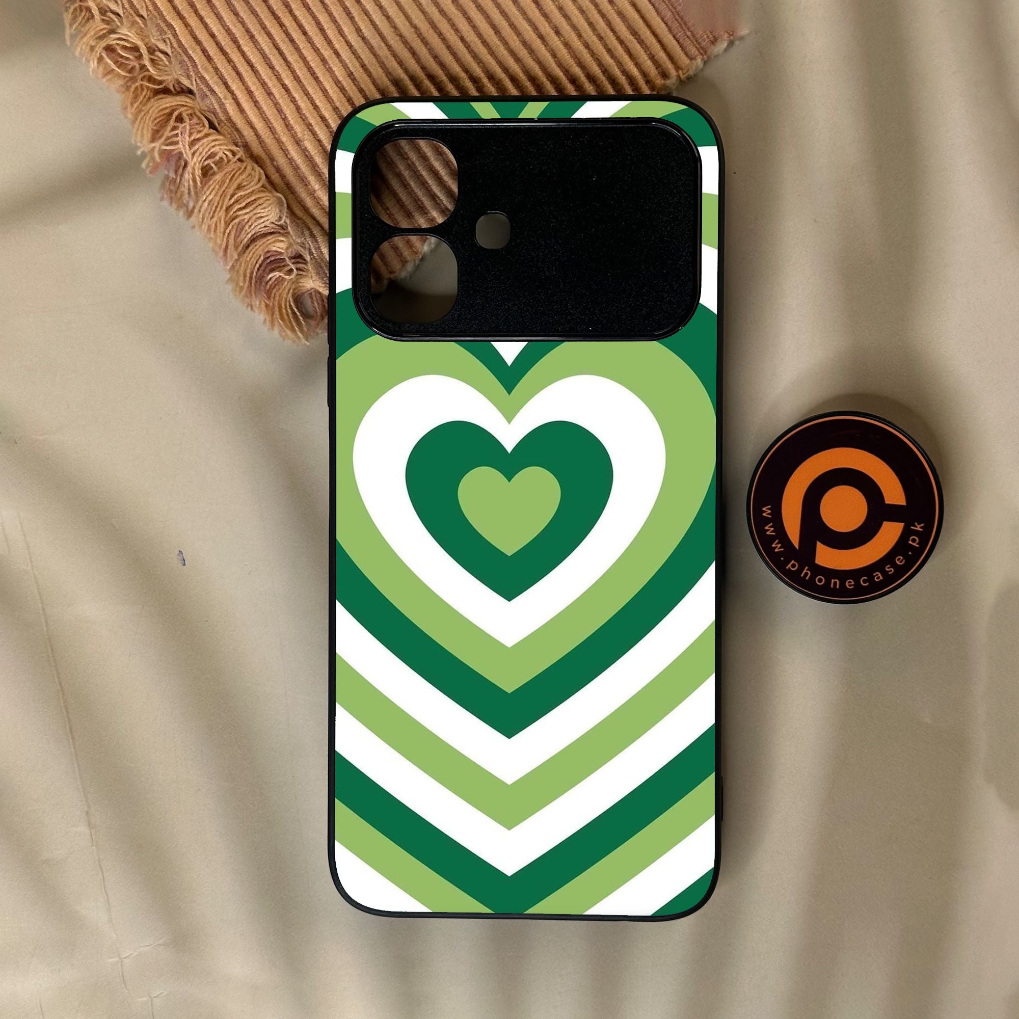 Infinix Smart 20 - Heartbeat Design 4 - Premium Metal Printed Soft Bumper Shock Proof Case