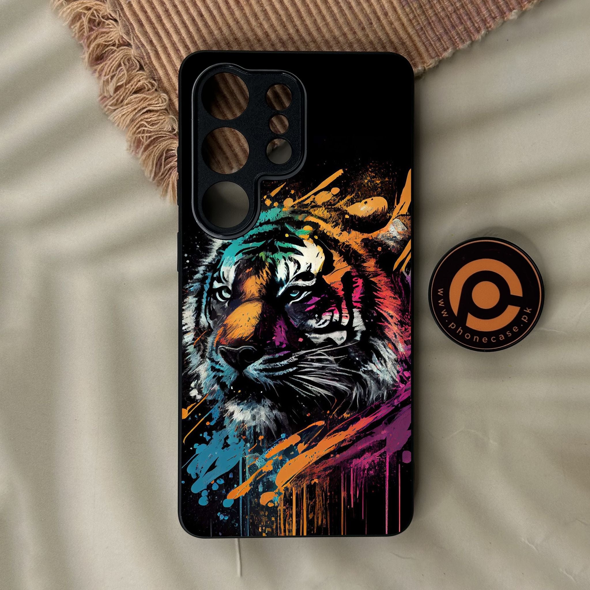 Galaxy S26 Ultra - Tiger 2.0 Design 9 - Premium Metal Printed Soft Bumper Shock Proof Case