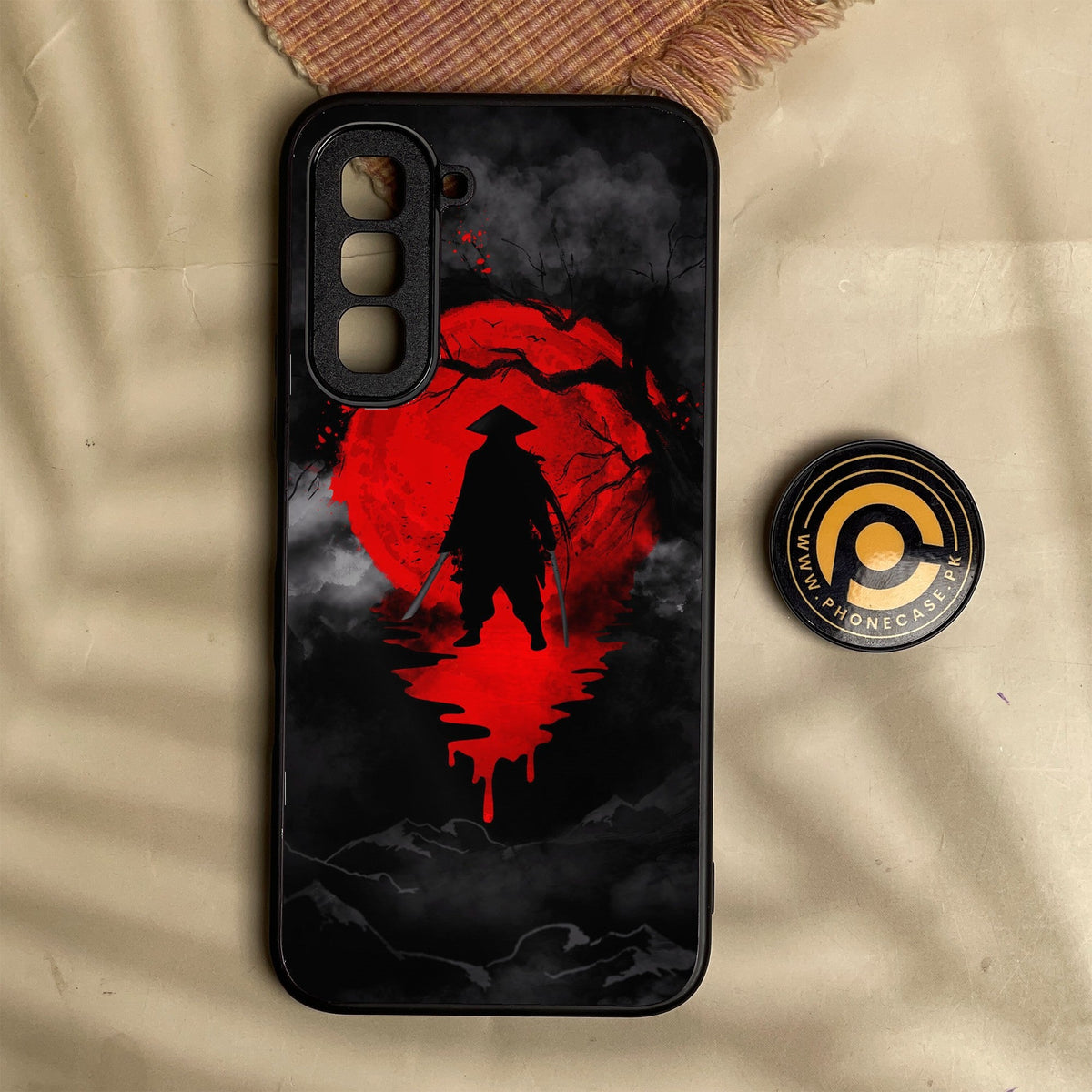 Infinix Hot 70 - Ninja Design 3 - Premium Metal Printed Soft Bumper Shock Proof Case
