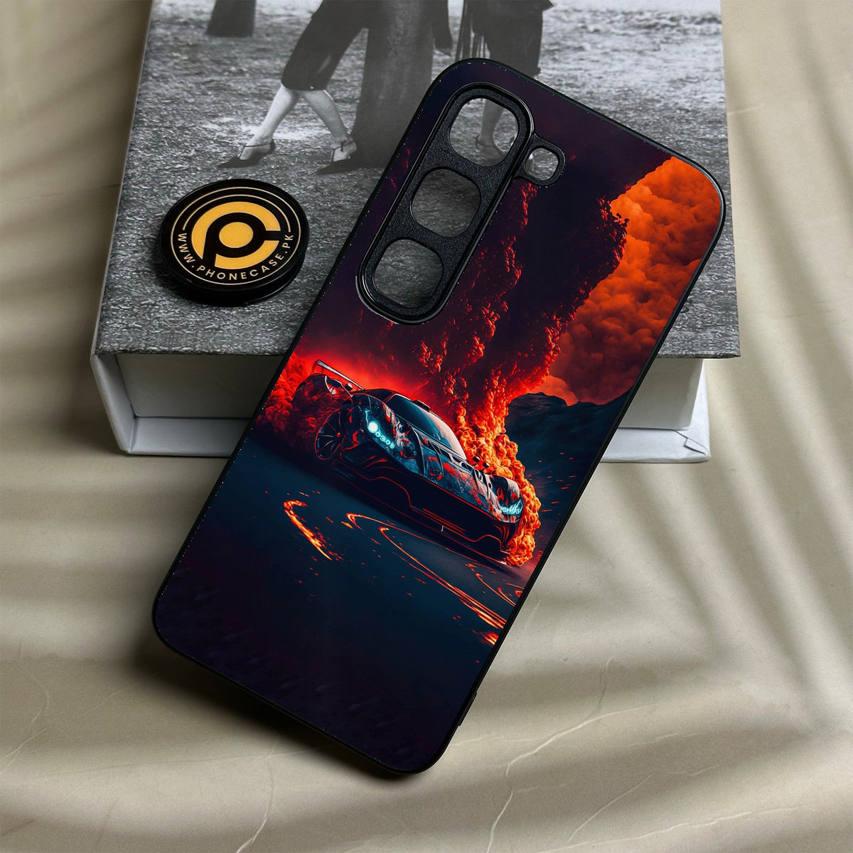Infinix Hot 70 Pro - Racing Design 6 - Premium Metal Printed Soft Bumper Shock Proof Case