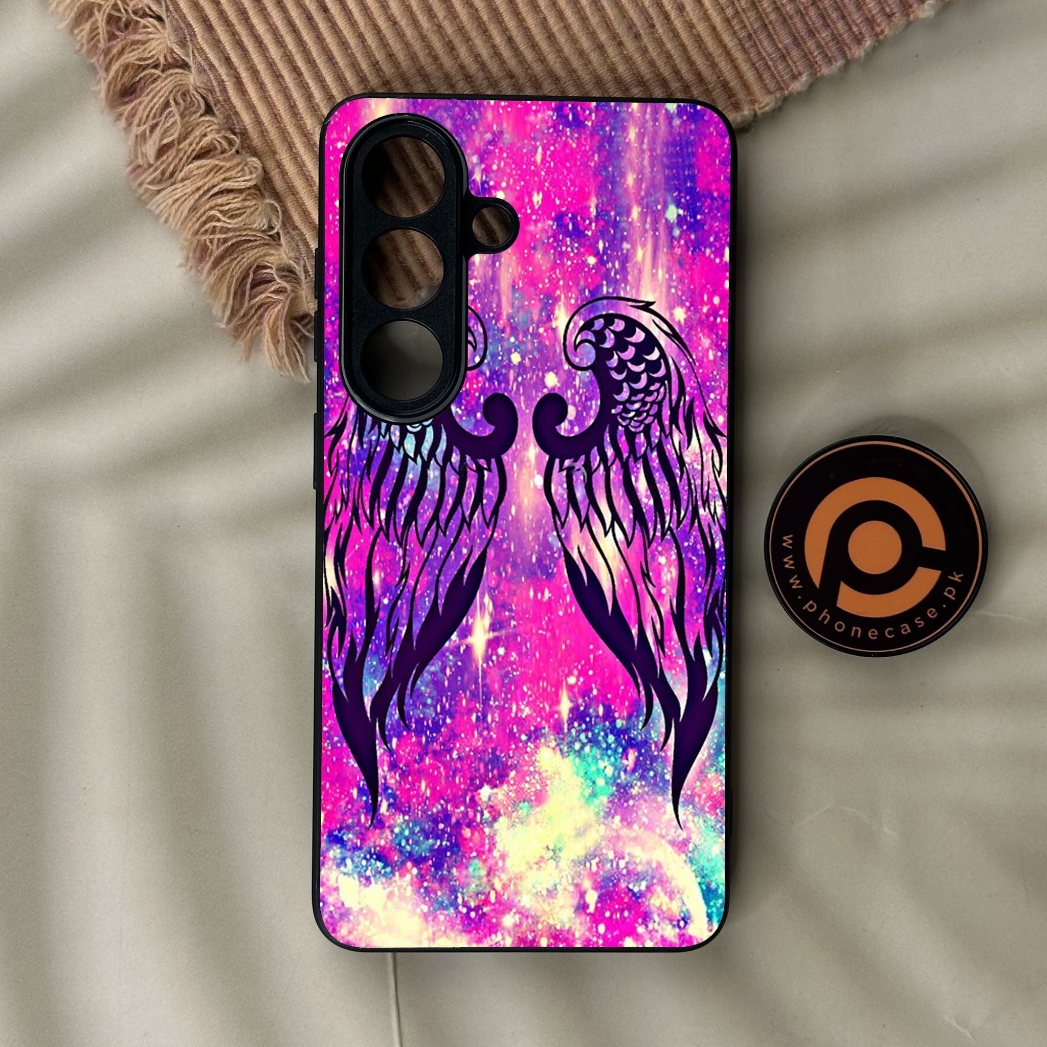 Galaxy S26 - Angel Wings Design 9 - Premium Metal Printed Soft Bumper Shock Proof Case