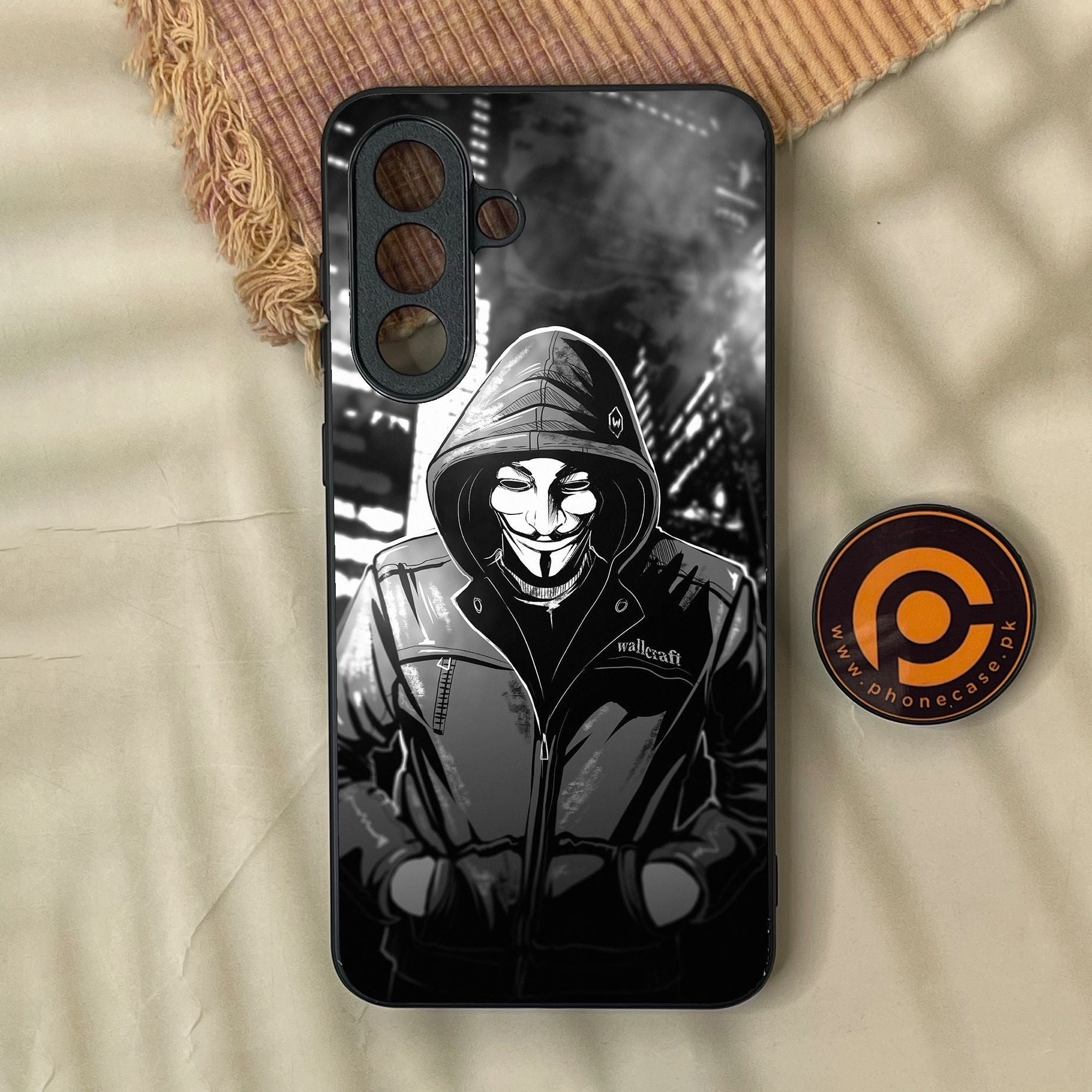Samsung Galaxy A57 - Anonymous 2.0 Design 1 - Premium Metal Printed Soft Bumper Shock Proof Case