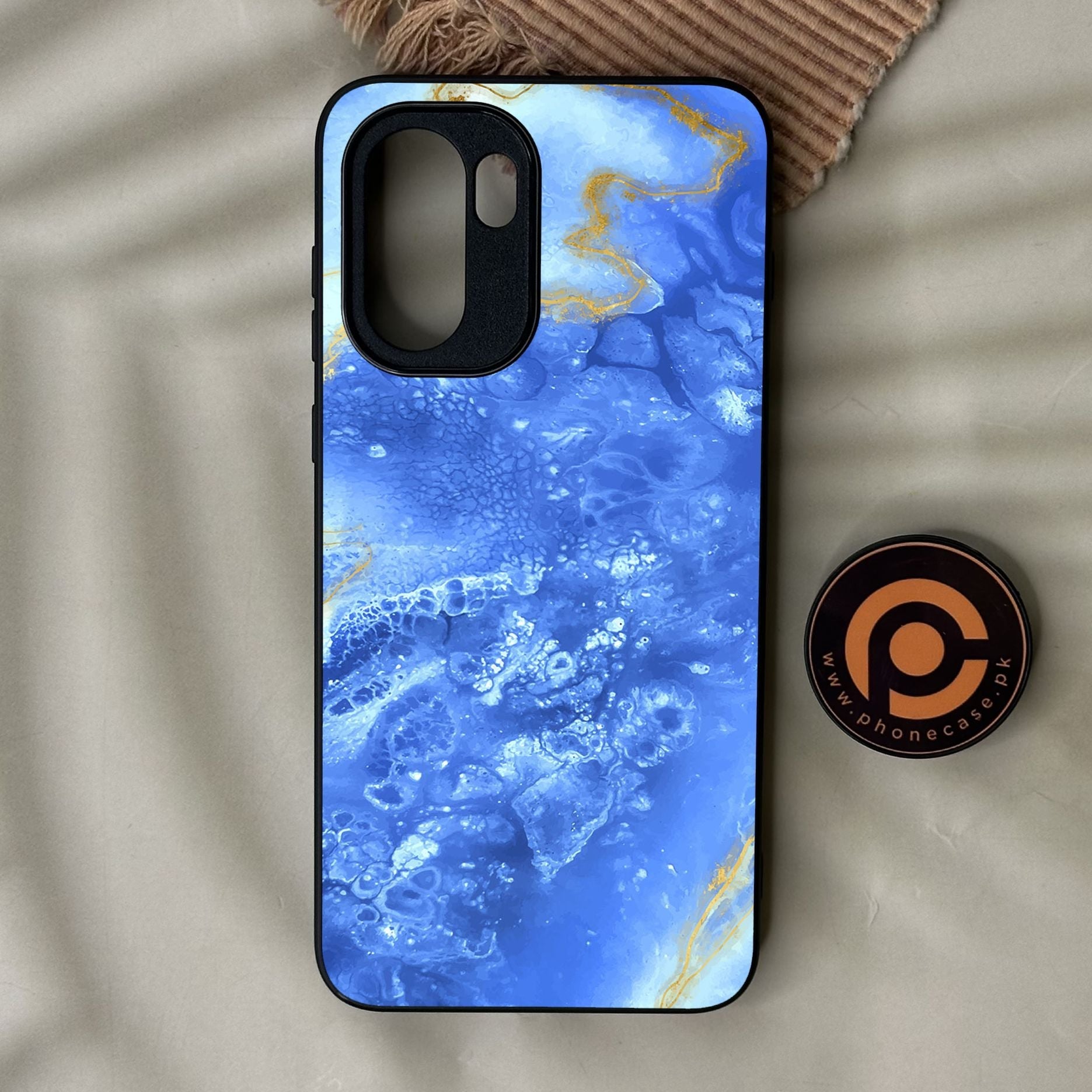 OnePlus 15R - Blue 2.0 Design 2 - Premium Metal Printed Soft Bumper Shock Proof Case