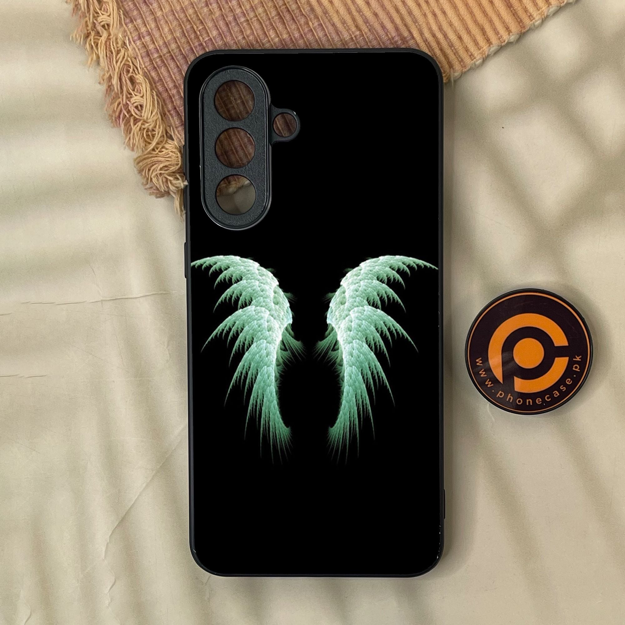 Samsung Galaxy A37 - Angel Wings Design 5 - Premium Metal Printed Soft Bumper Shock Proof Case