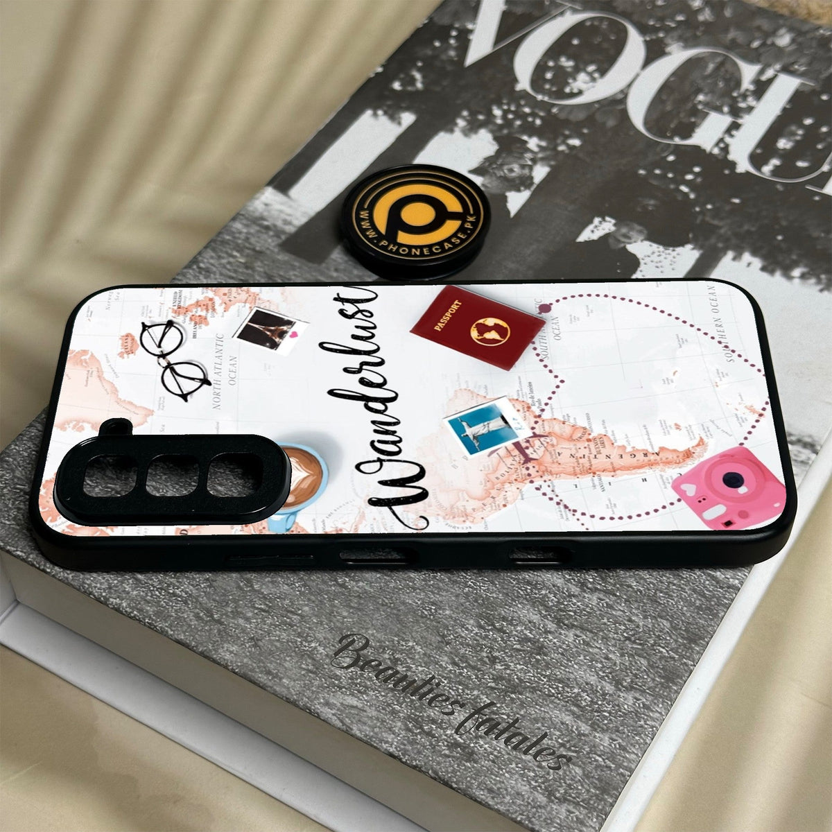 Infinix Hot 70 - World Journey - Premium Metal Printed Soft Bumper Shock Proof Case