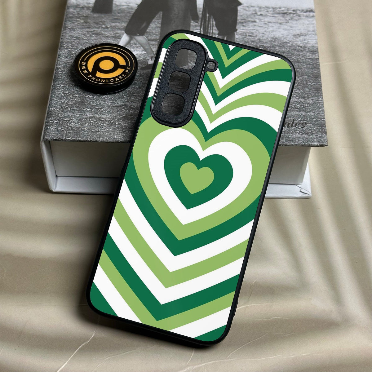 Infinix Hot 70 - Heartbeat Design 4 - Premium Metal Printed Soft Bumper Shock Proof Case
