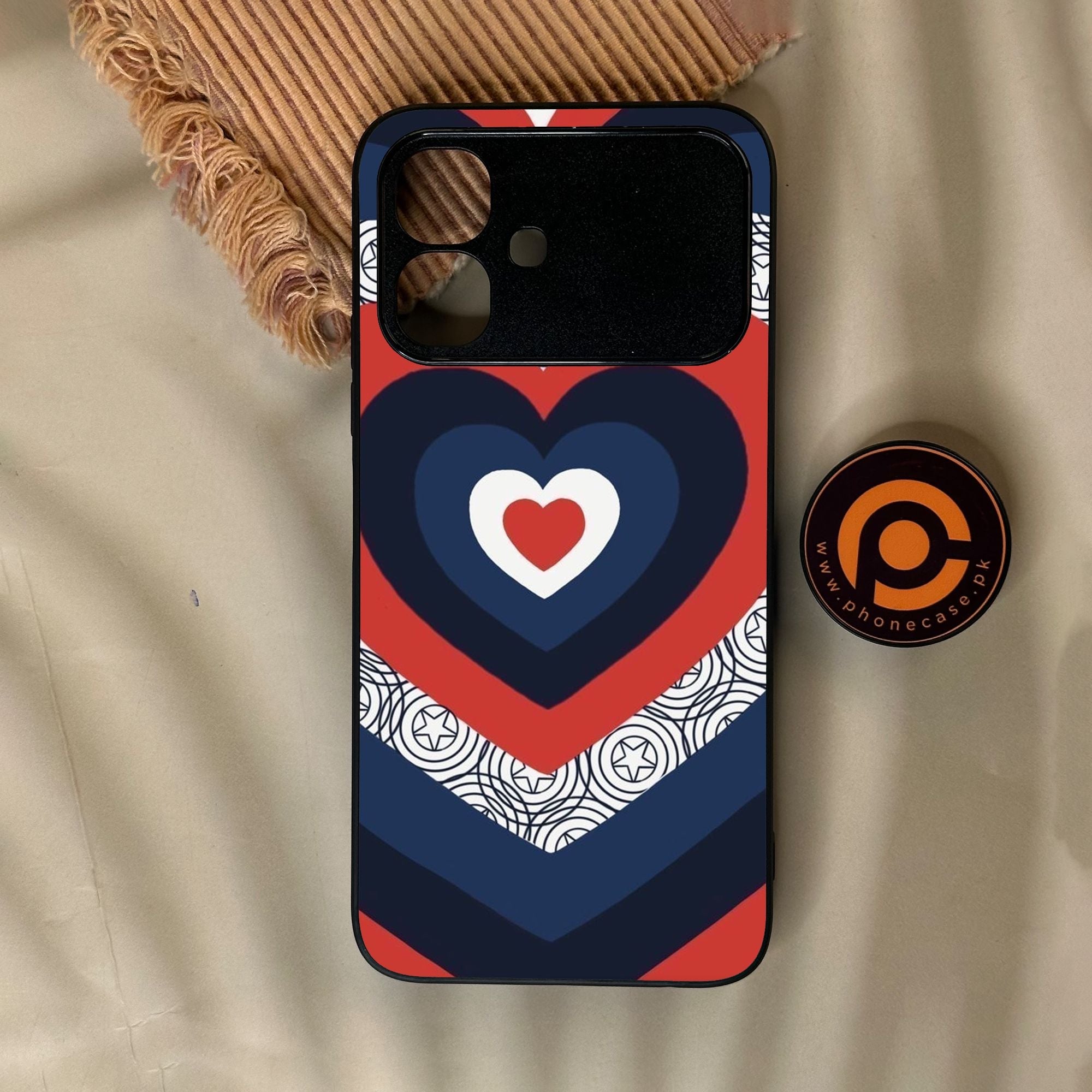 Infinix Smart 20 - Heart 2.0 Design 3 - Premium Metal Printed Soft Bumper Shock Proof Case